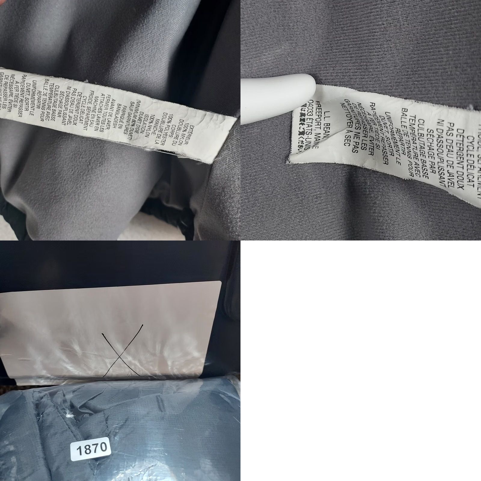 Vintage L.L. Bean Black Down Insulated Puffer Jacket Womens Small Zip Casual Outdoor Quilted Coat Size S / US 4 / IT 40 - 8 Thumbnail