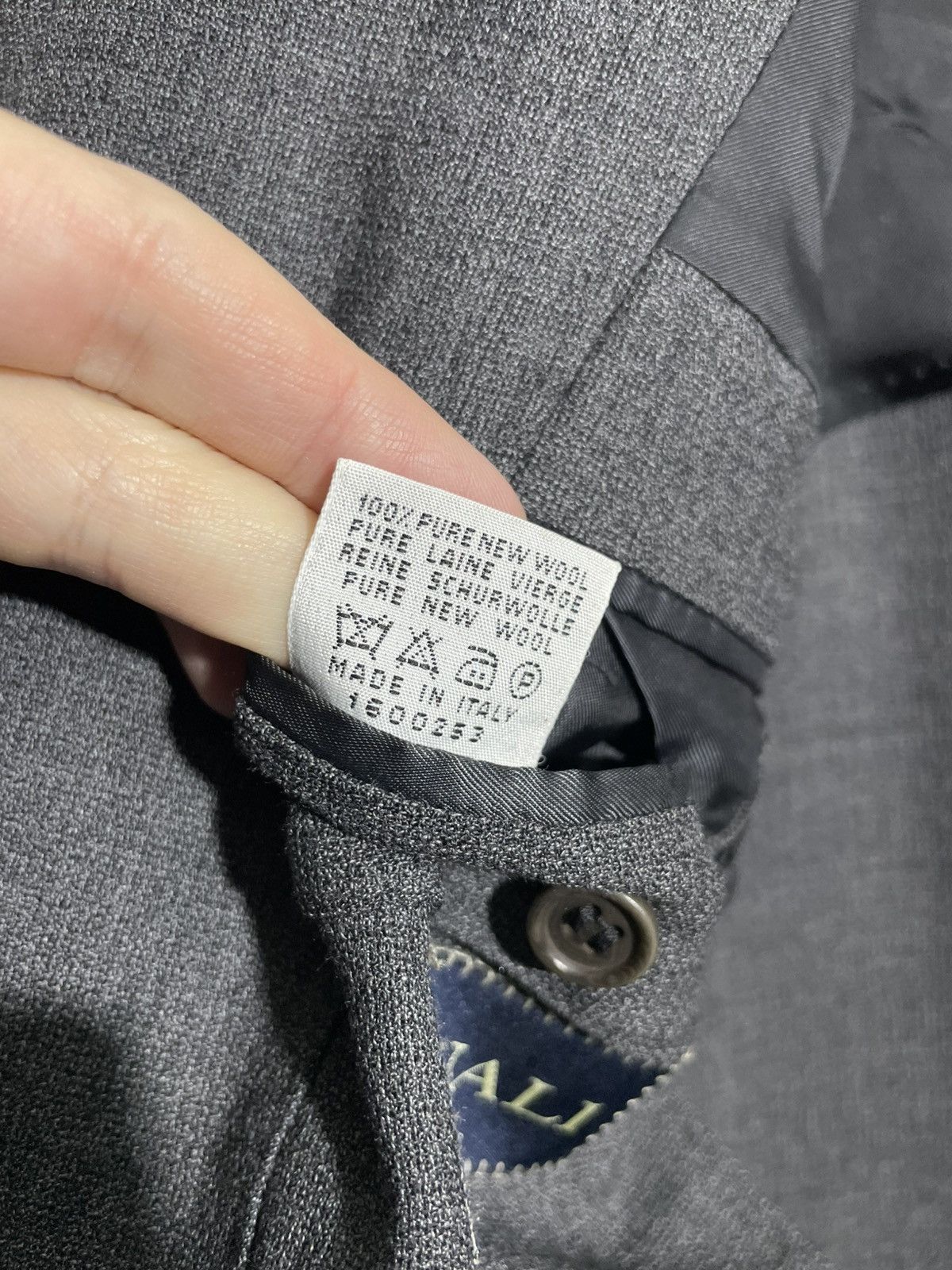 Canali Vintage Canali Two Piece Wool Suit Blazer/Pants Italy Size 52L - 10 Thumbnail