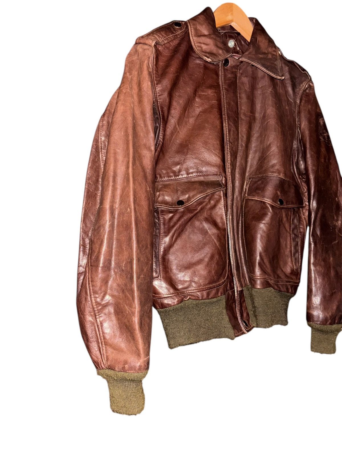 Schott Vintage Schott a2 leather jacket Size US XS / EU 42 / 0 - 7 Thumbnail