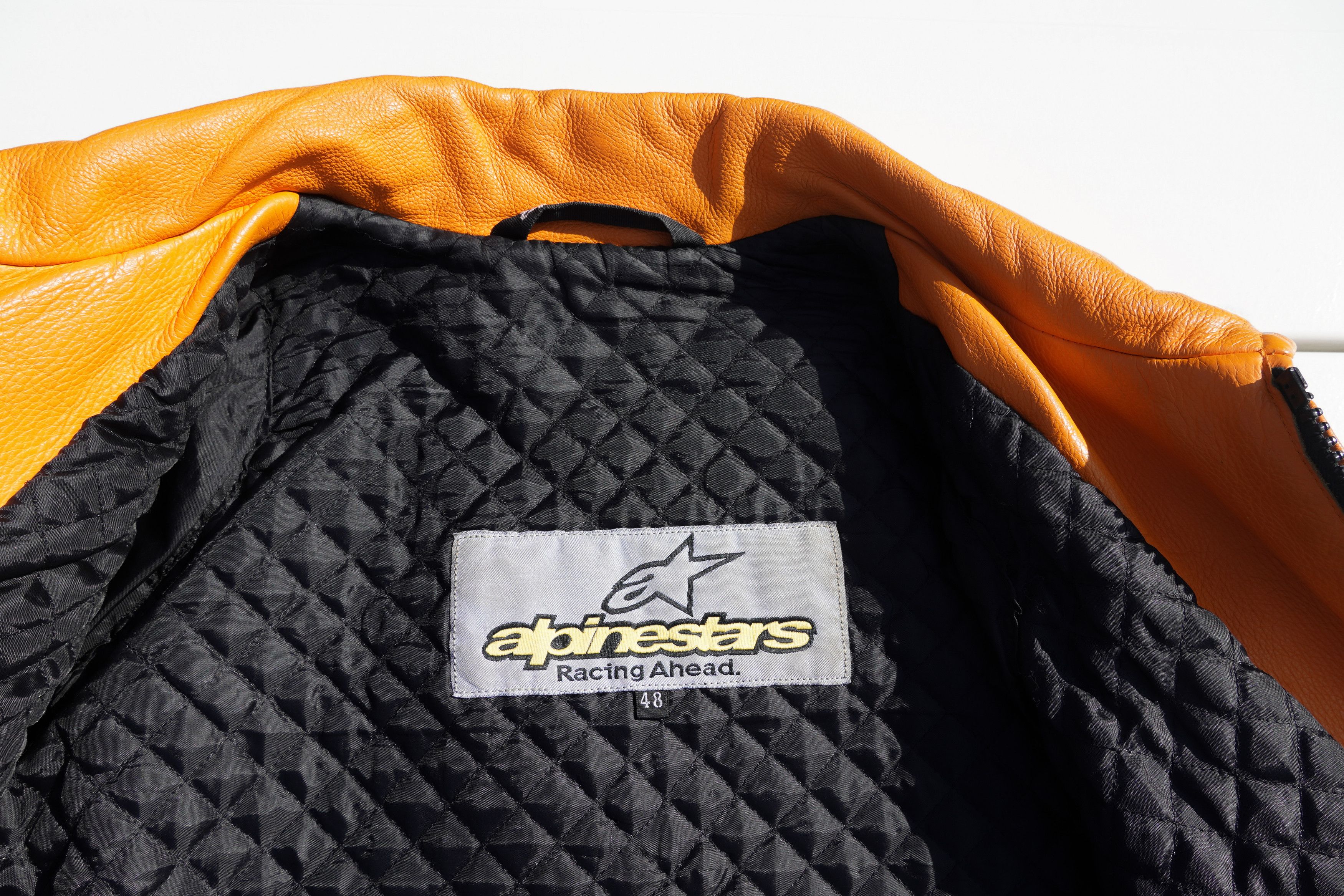 Vintage Alpinestars Orange Racing Jacket Size US M / EU 48-50 / 2 - 10 Thumbnail