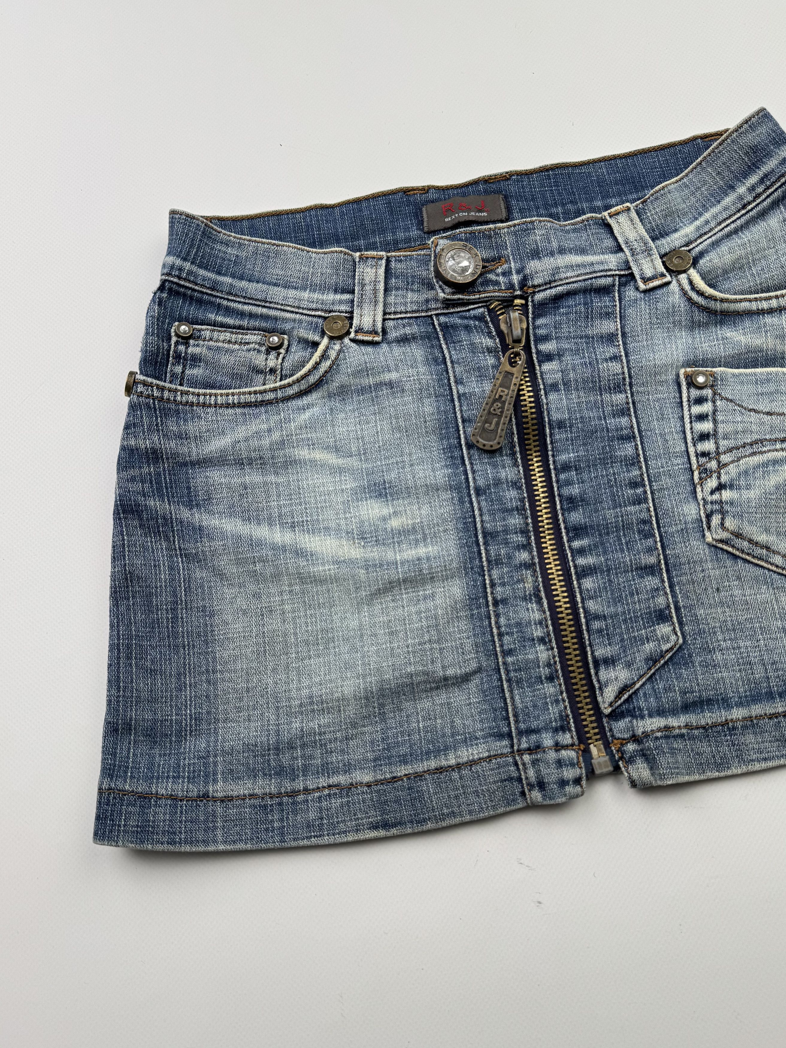Vintage Vintage Mini Skirt B533 E2(V448) Size 28" / US 6 / IT 42 - 2 Thumbnail