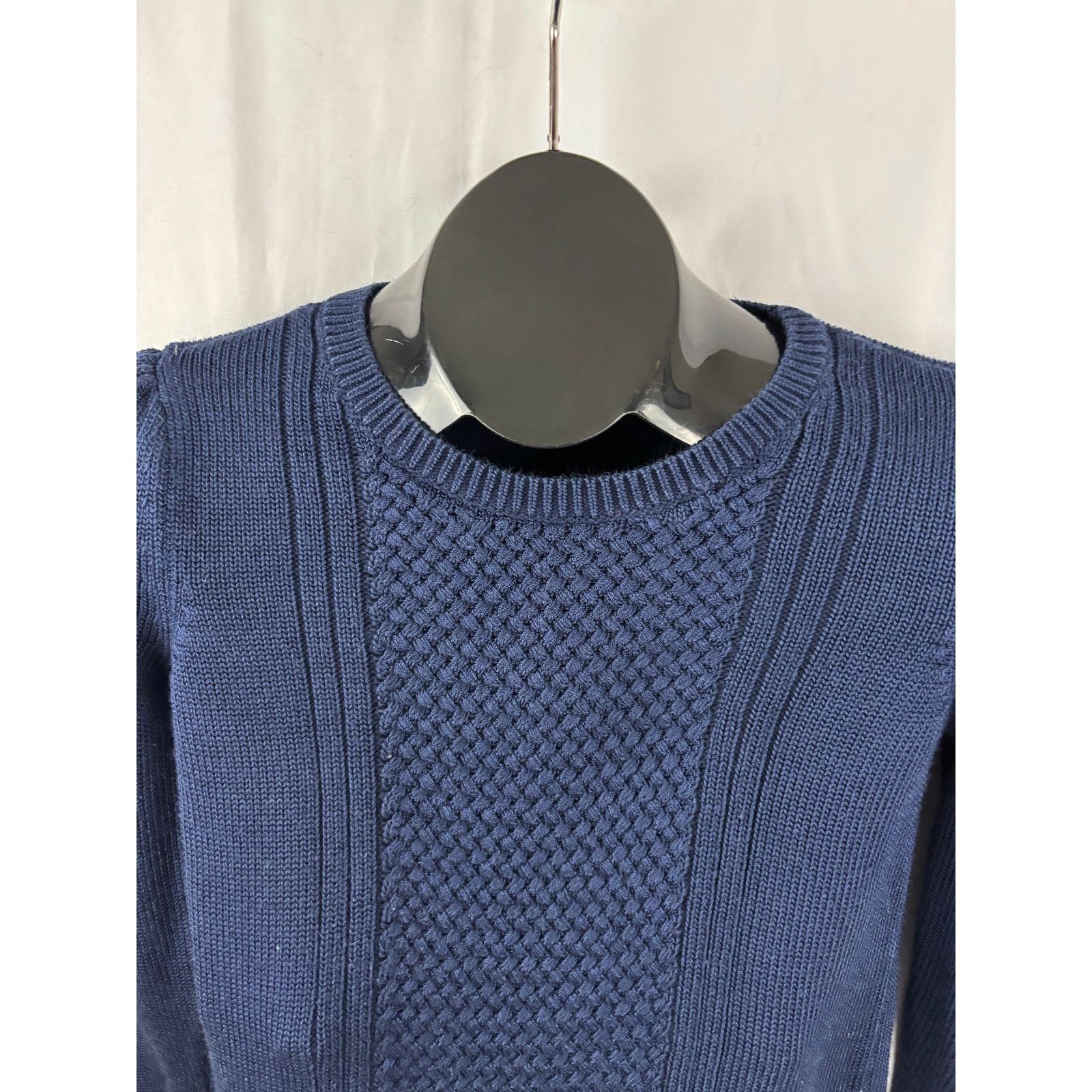 Banana Republic Banana Republic Women's Mixed-Stitch Crew Sweater XS Blue Size XS / US 0-2 / IT 36-38 - 6 Thumbnail