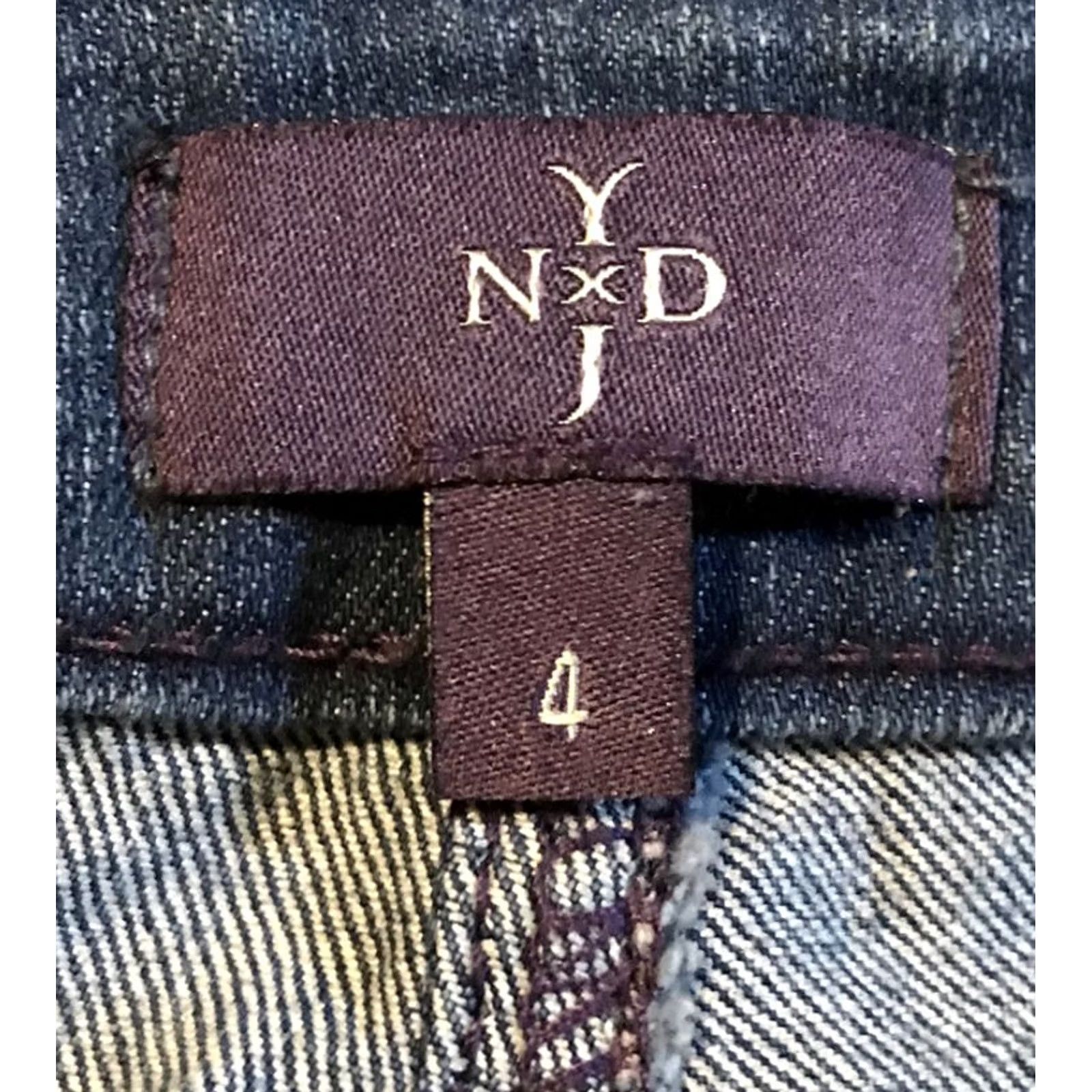 NYDJ NYDJ Women Jeans Size 4 Dark Wash Skinny Leg Blue Denim Made In USA stretch Size 27" / US 4 / IT 40 - 4 Thumbnail