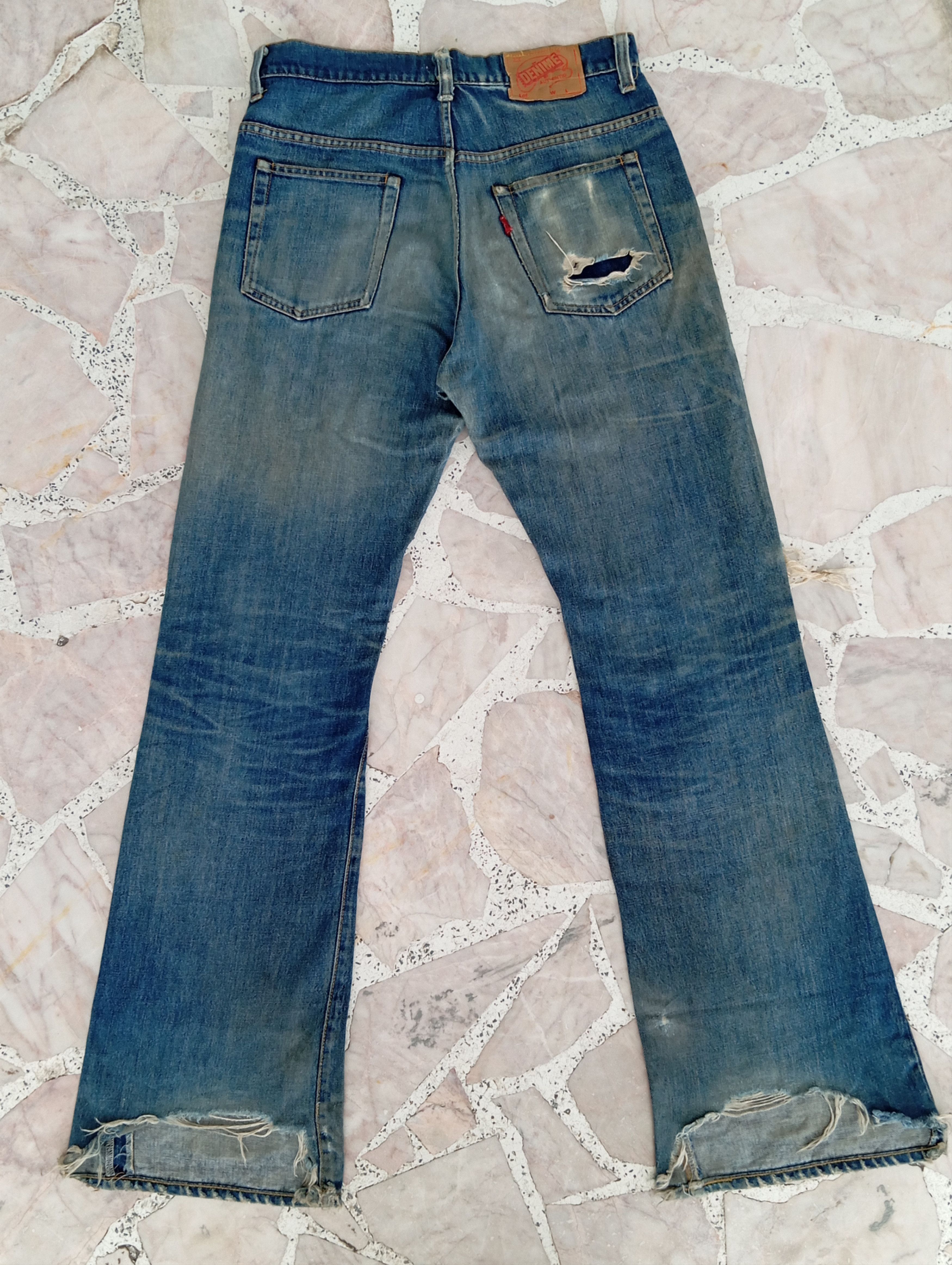 Denime × Vintage Distressed Denime Size US 30 / EU 46 - 8 Thumbnail