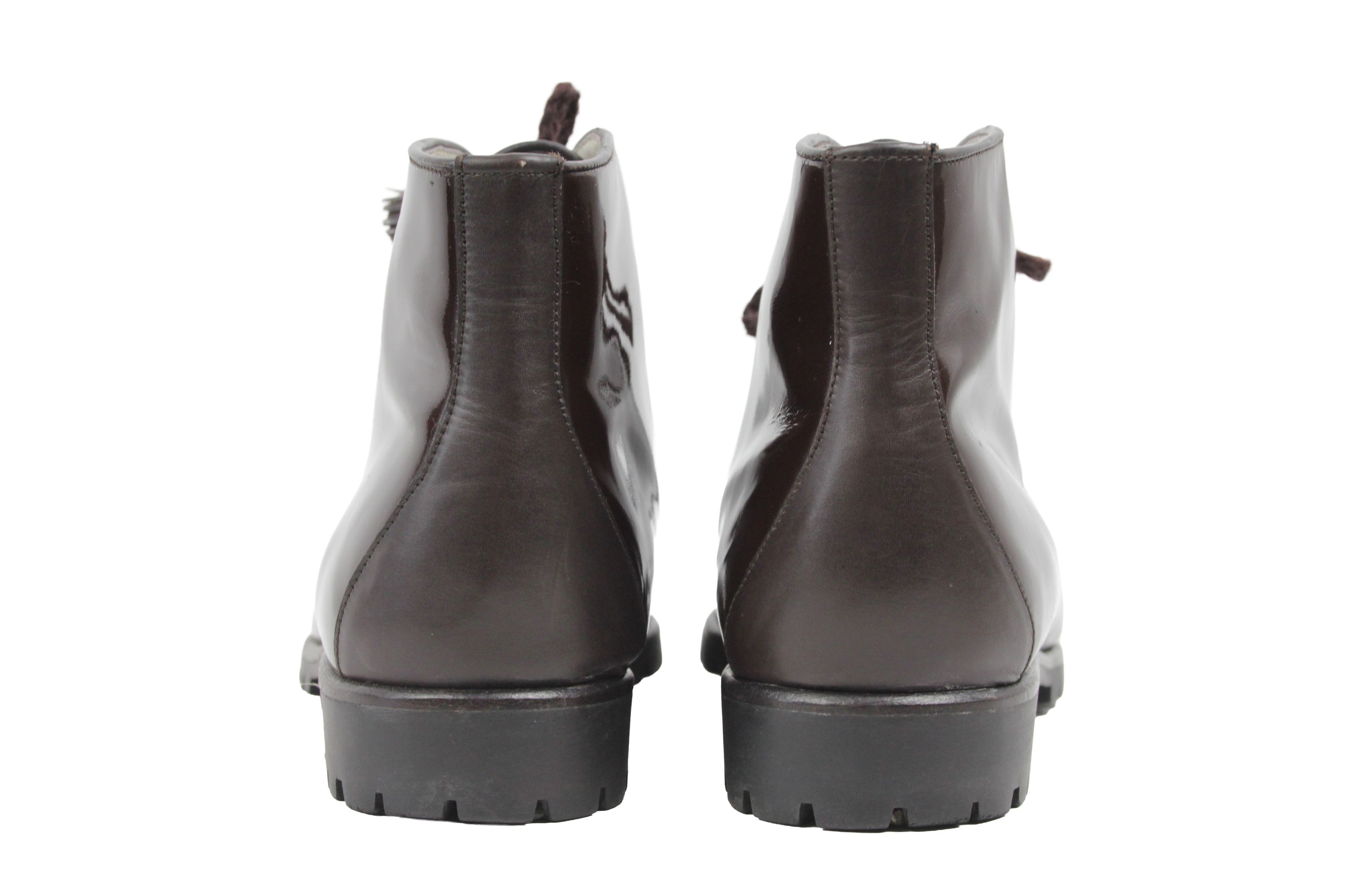 Bally Malwa Patent Leather Boots Size US 9 / IT 39 - 11 Thumbnail