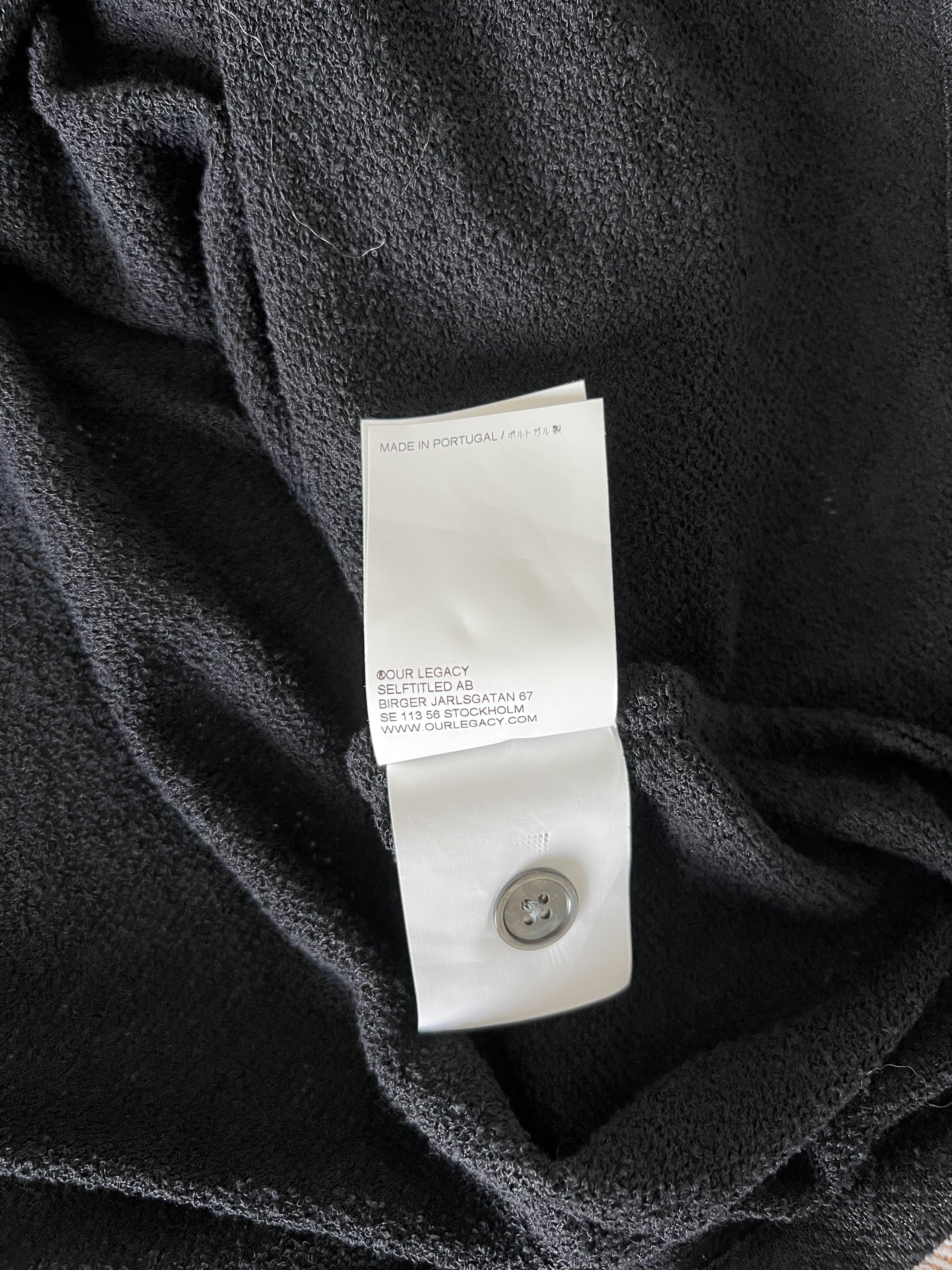 Our Legacy Our Legacy Box Shirt in Black Boucle Size US M / EU 48-50 / 2 - 9 Thumbnail