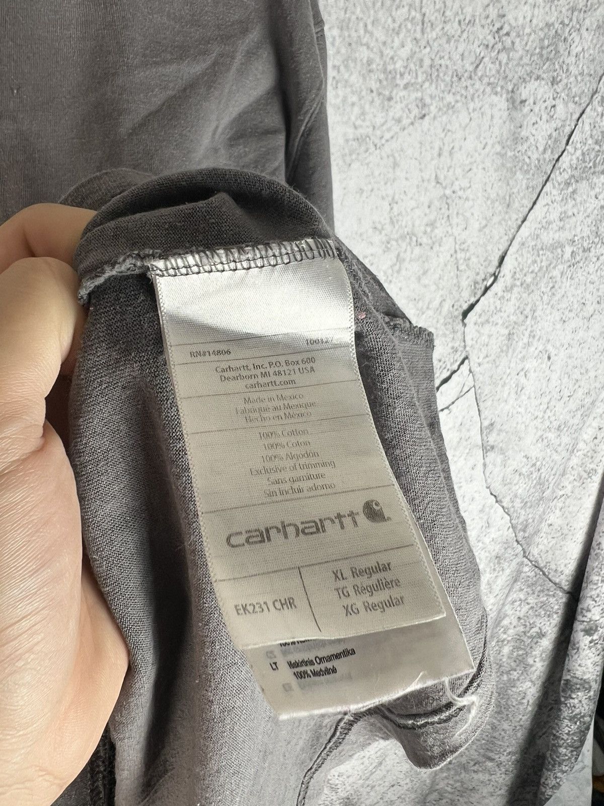 Carhartt Carhartt Faded Long Sleeve Work Tee Size US XL / EU 56 / 4 - 4 Thumbnail