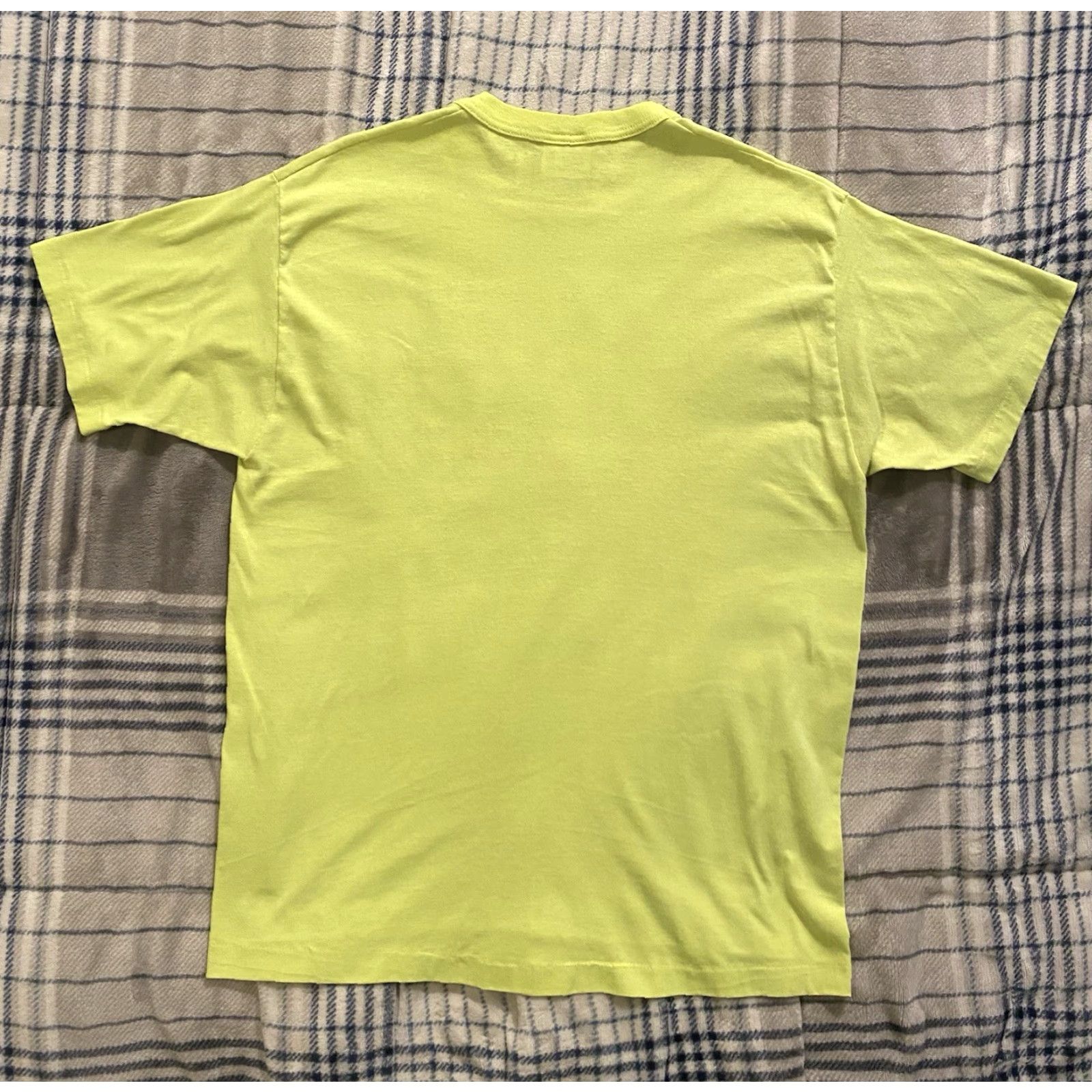 TEE JAYS VINTAGE Tee Jays 90s T-Shirt Dolphins Ocean Graphic Print Short Sleeve Crew Neck XL Yellow Mens Size US XL / EU 56 / 4 - 2 Thumbnail