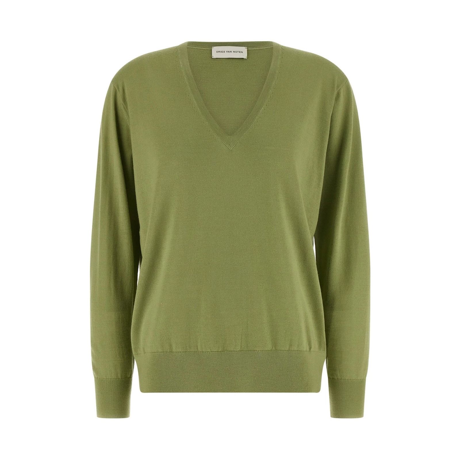 Dries Van Noten Dries Van Noten Tuomas Green Wool Sweater New & Authentic (w Size M / US 6-8 / IT 42-44 - 1 Thumbnail