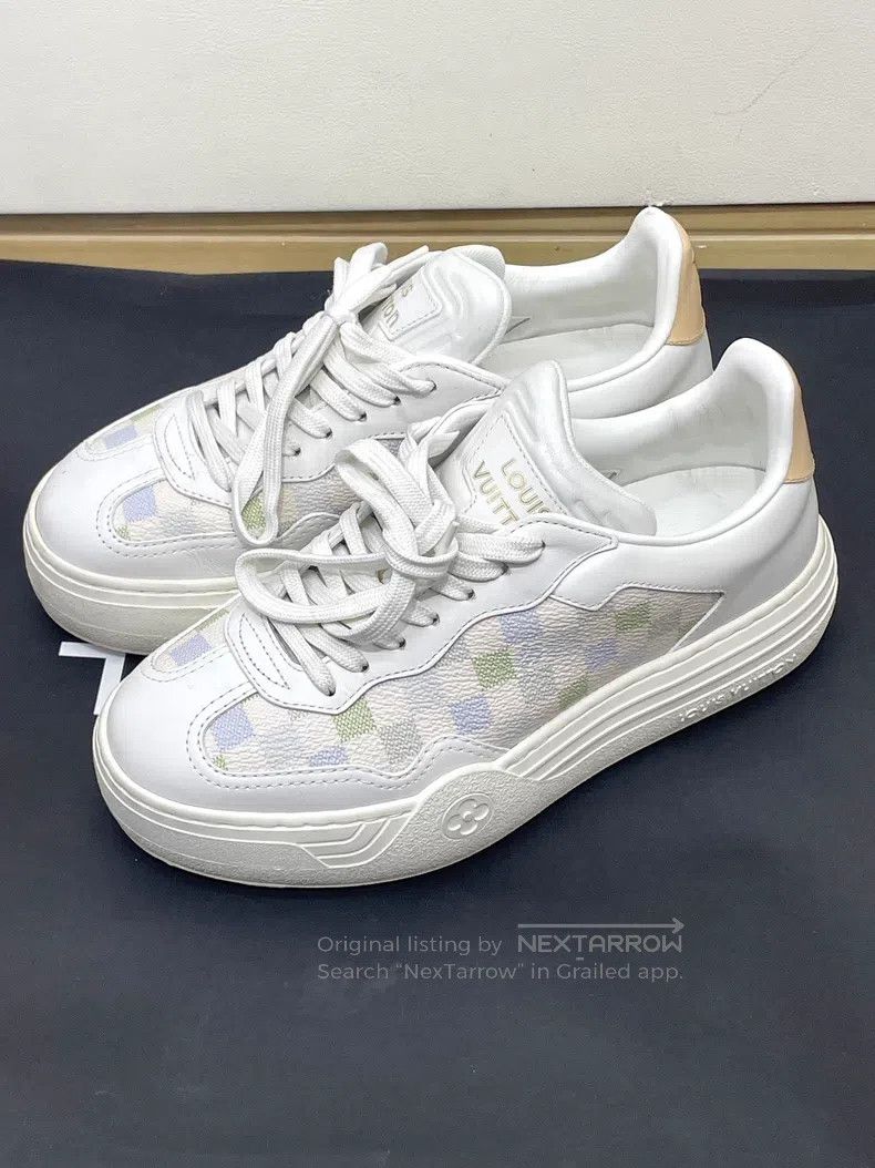 Louis Vuitton Louis Vuitton Checkerboard thick-soled shoes Size US 4.5 / IT 34.5 - 2 Thumbnail