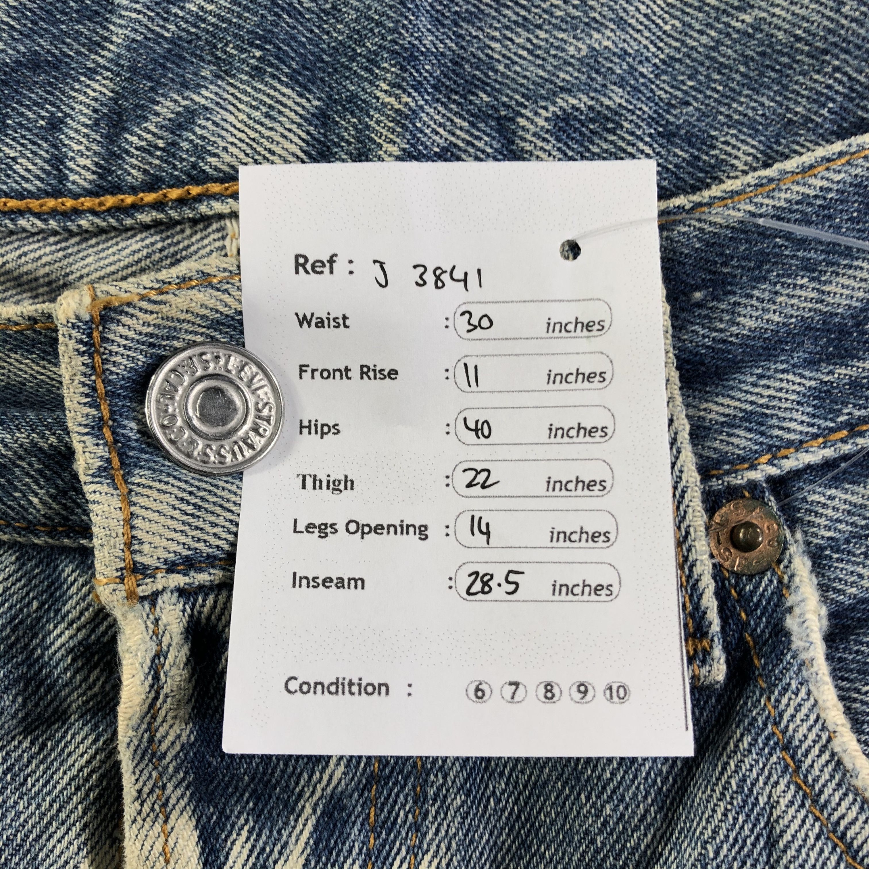 Levi's Vintage 90s Levis 501 Jeans-J3841 Size US 30 / EU 46 - 14 Thumbnail