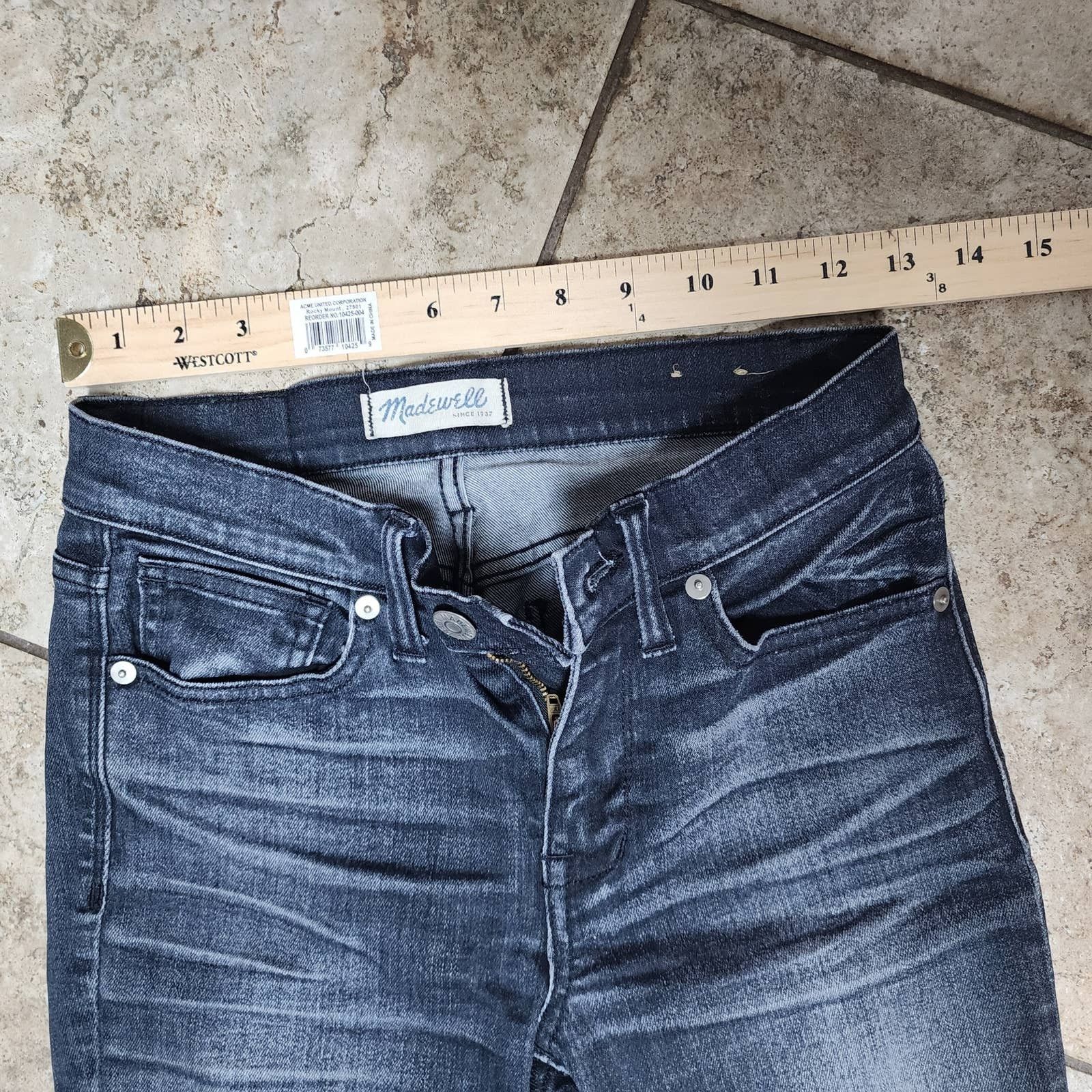 Madewell Madewell Distressed Knees High Riser Skinny Jeans Size 24 Size 24" / US 00 / IT 34 - 6 Thumbnail