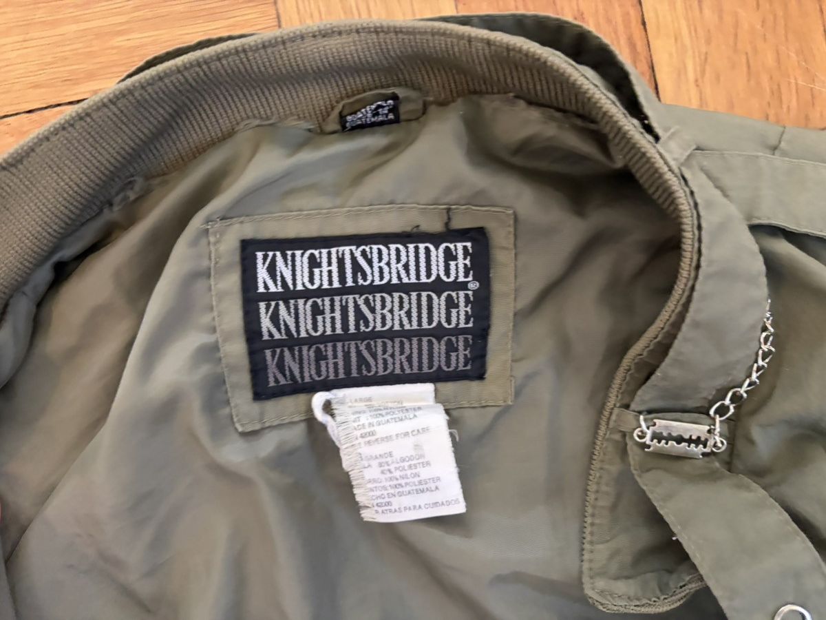 Japanese Brand Vintage Knightsbridge Bomber Jacket Chain Hardware Size US L / EU 52-54 / 3 - 8 Thumbnail