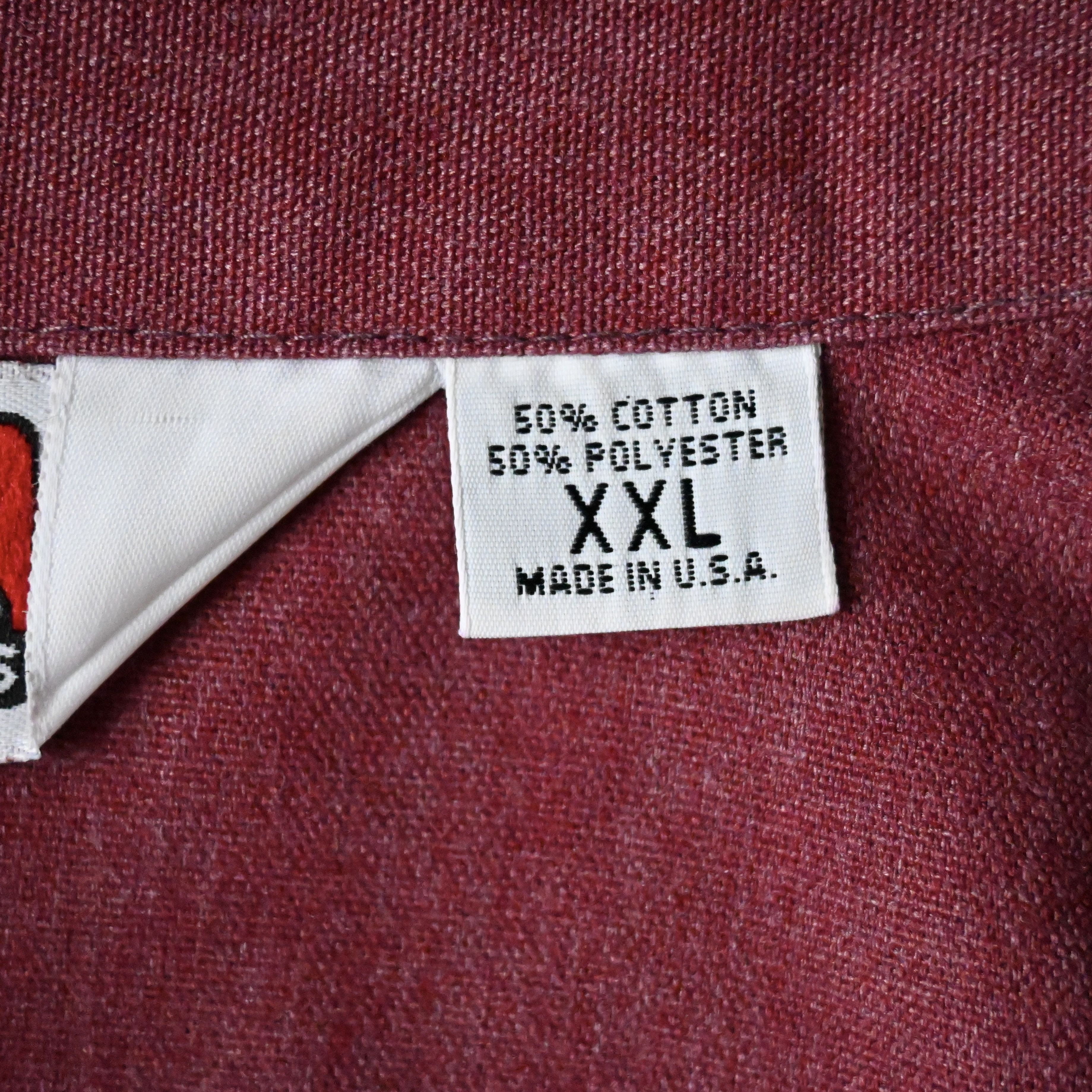 Ben Davis VTG 90s Ben Davis Halfzip Pullover Shirt Bordeux XXL Size US XXL / EU 58 / 5 - 9 Thumbnail