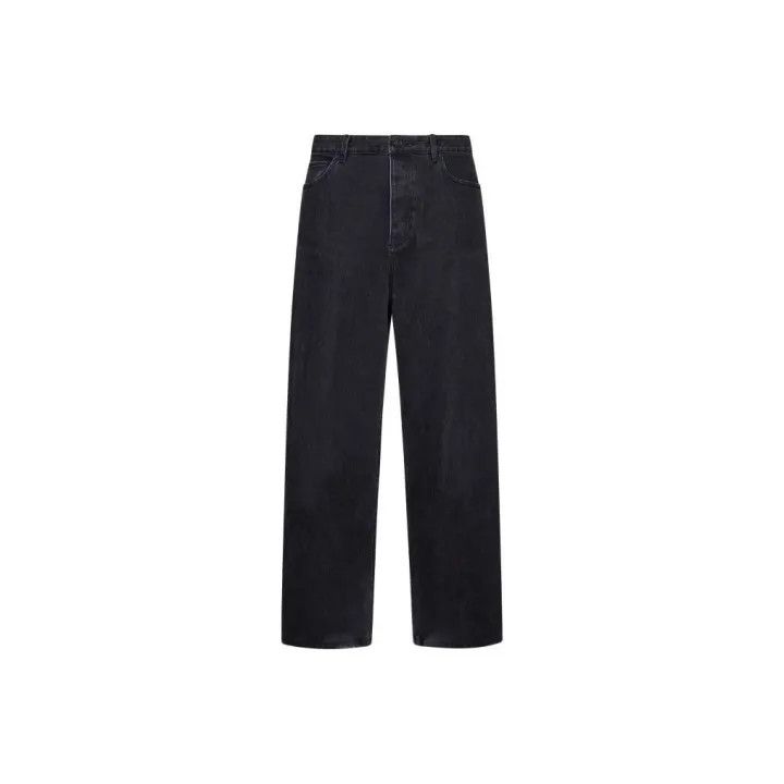 Balenciaga Balenciaga Black Mid-Rise Straight Leg Jeans 0079 Size US 31 - 1 Thumbnail
