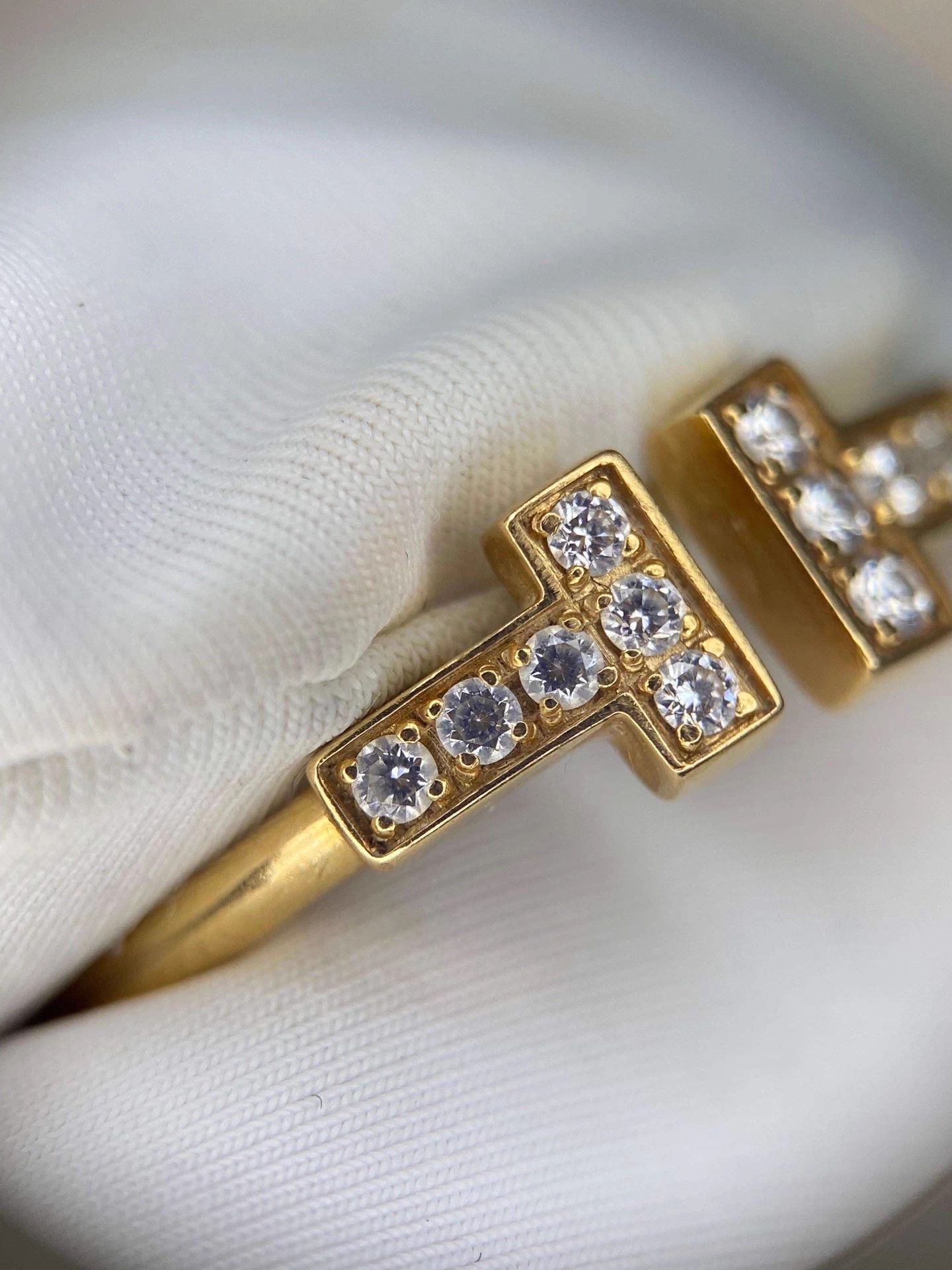 Tiffany & Co. TiffanyRoseGoldDoubleTHalfDiamondCoilRing49 Size ONE SIZE - 4 Thumbnail