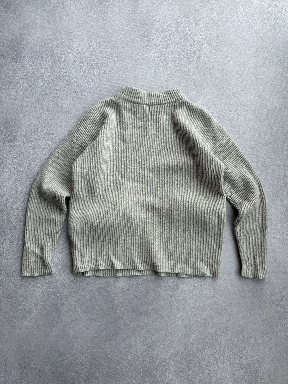 Japanese Brand × Vintage Maska Lambswool Woman Grey Knitted Pockets Sweater Size XS / US 0-2 / IT 36-38 - 10 Thumbnail