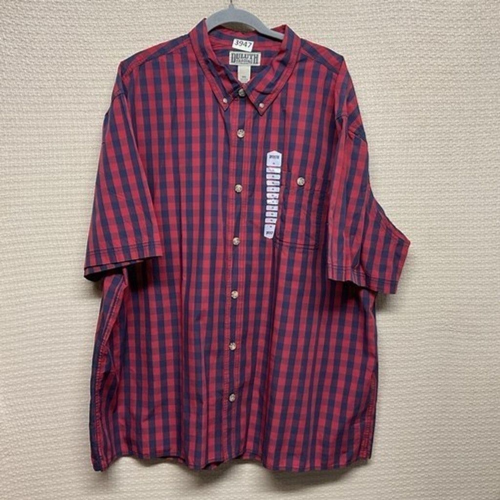 Duluth Trading Company NWT Duluth Trading Co Plaid ButtonUp Shirt Men Plus Size 3XL Size US XXL / EU 58 / 5 - 10 Thumbnail