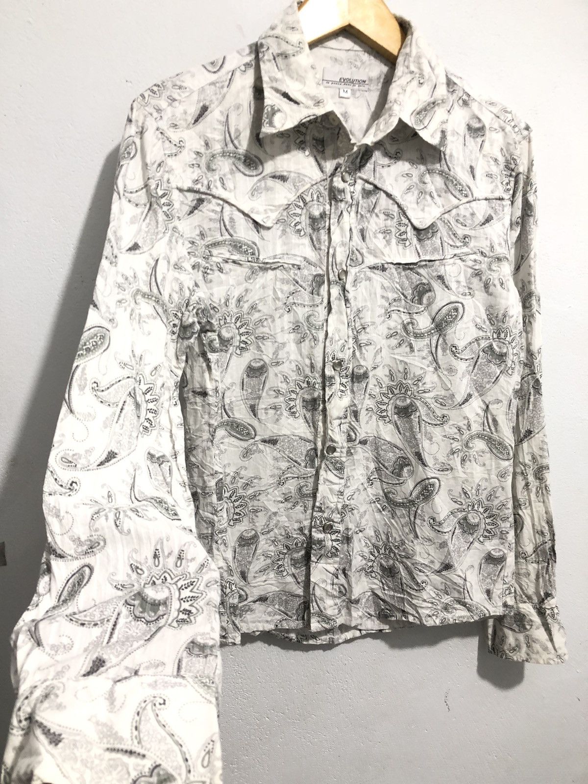 Yohji Yamamoto Japanese Bandana Western Shirt Kapital Style Size US M / EU 48-50 / 2 - 2 Thumbnail