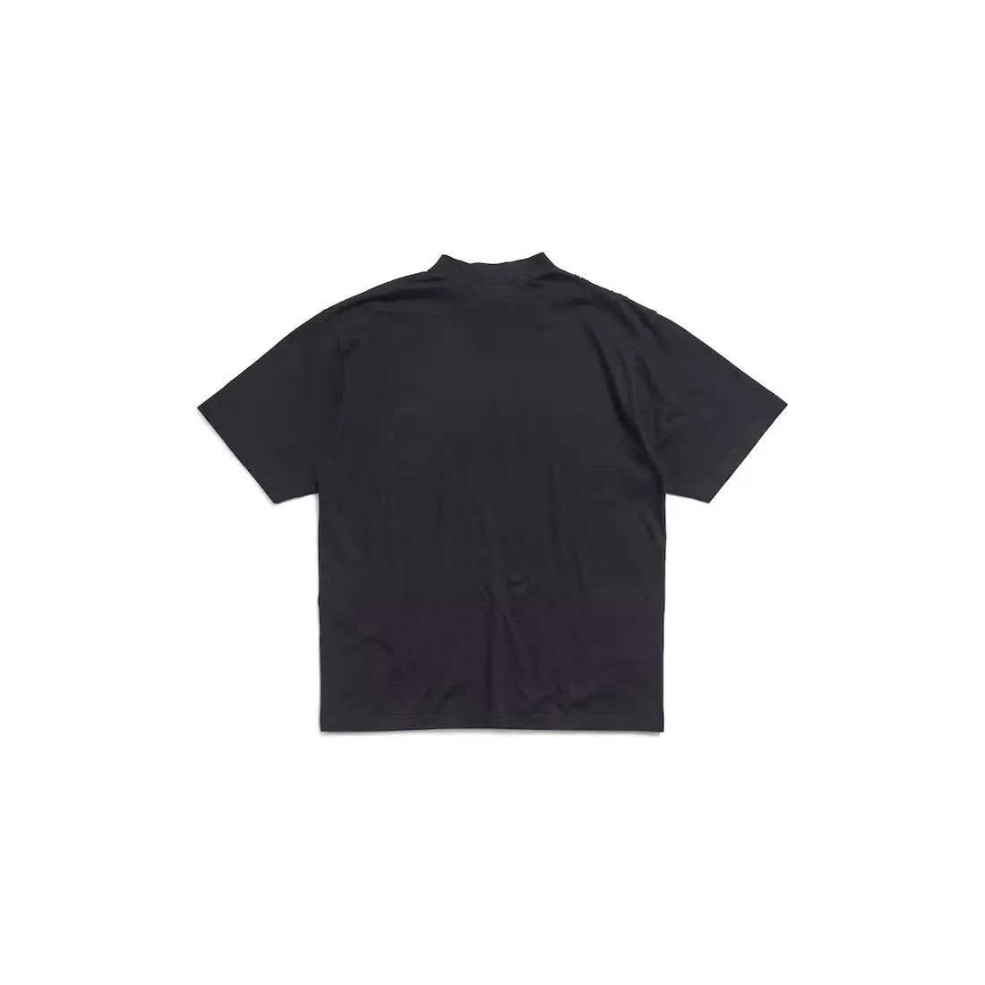Balenciaga o1w1db10625 Institutional T-Shirt Medium Fit in Black Size XXS / US 00 / IT 34 - 2 Thumbnail