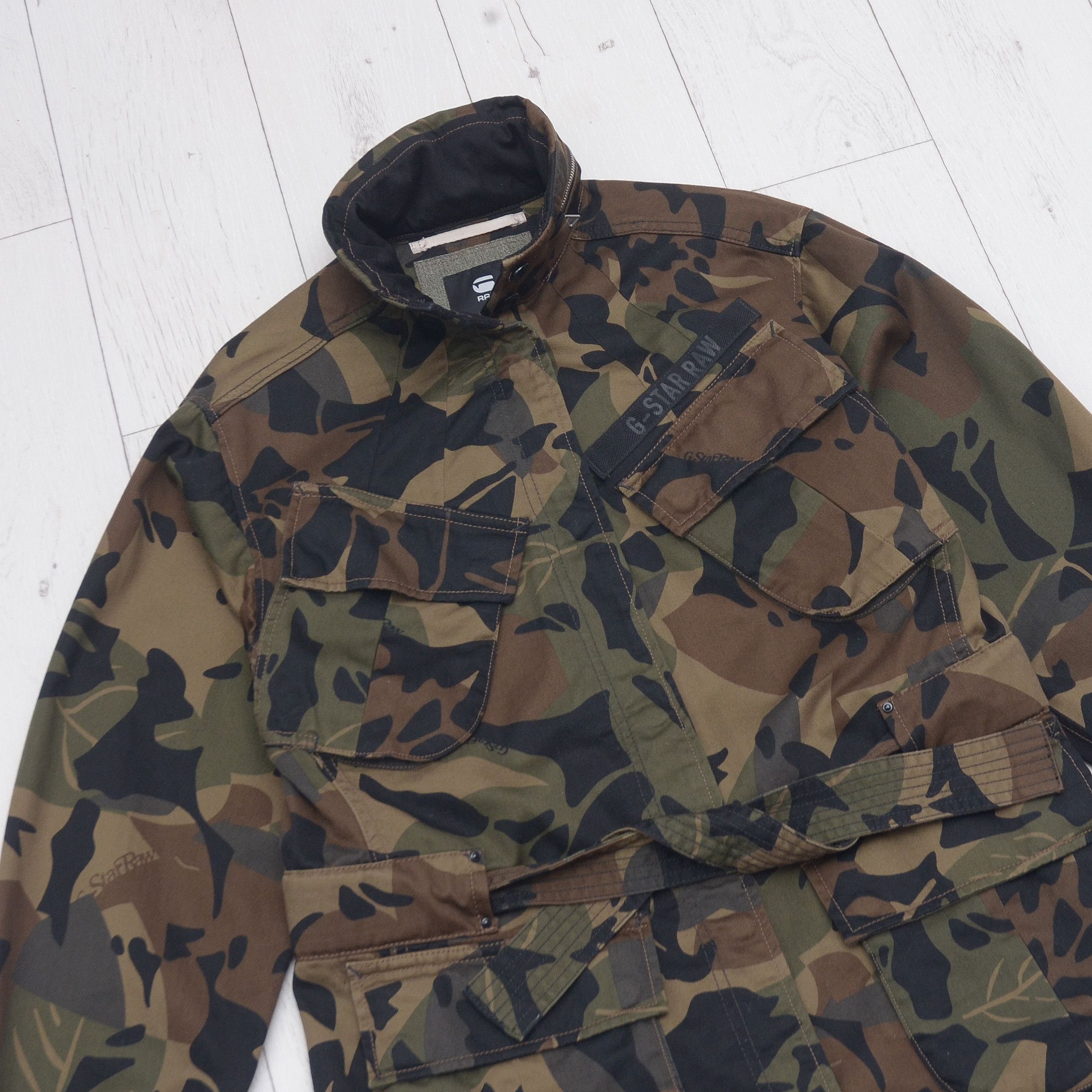 G-Star G-Star Raw Chisel Belted Field Jacket Camo Coat Militari Y2K Size S / US 4 / IT 40 - 2 Thumbnail