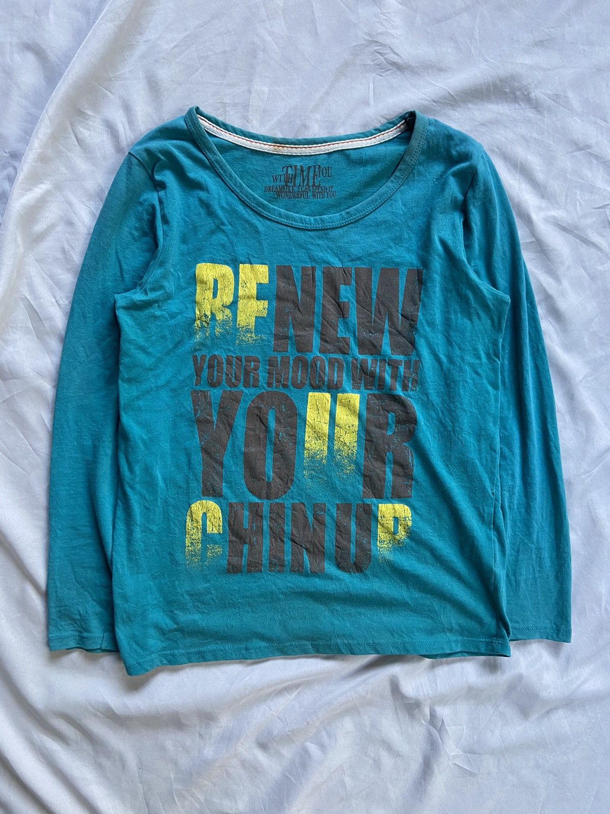 Japanese Brand RENEW YOUR MOOD LONG SLEEVE Size US S / EU 44-46 / 1 - 1 Thumbnail