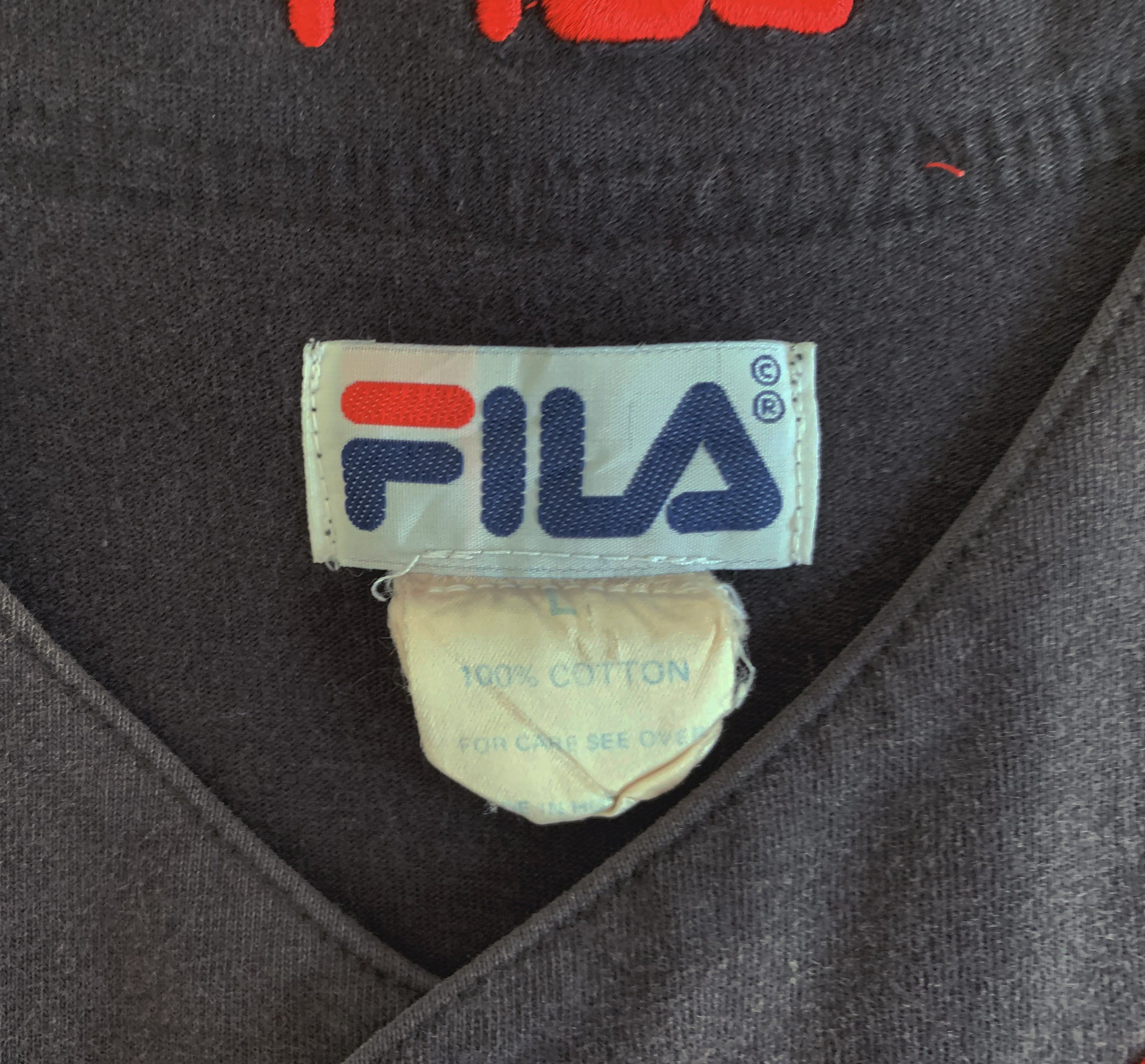 Fila RARE Vintage 90s FILA Baseball Jersey 2pac Tupac B-Ball Size US L / EU 52-54 / 3 - 9 Thumbnail