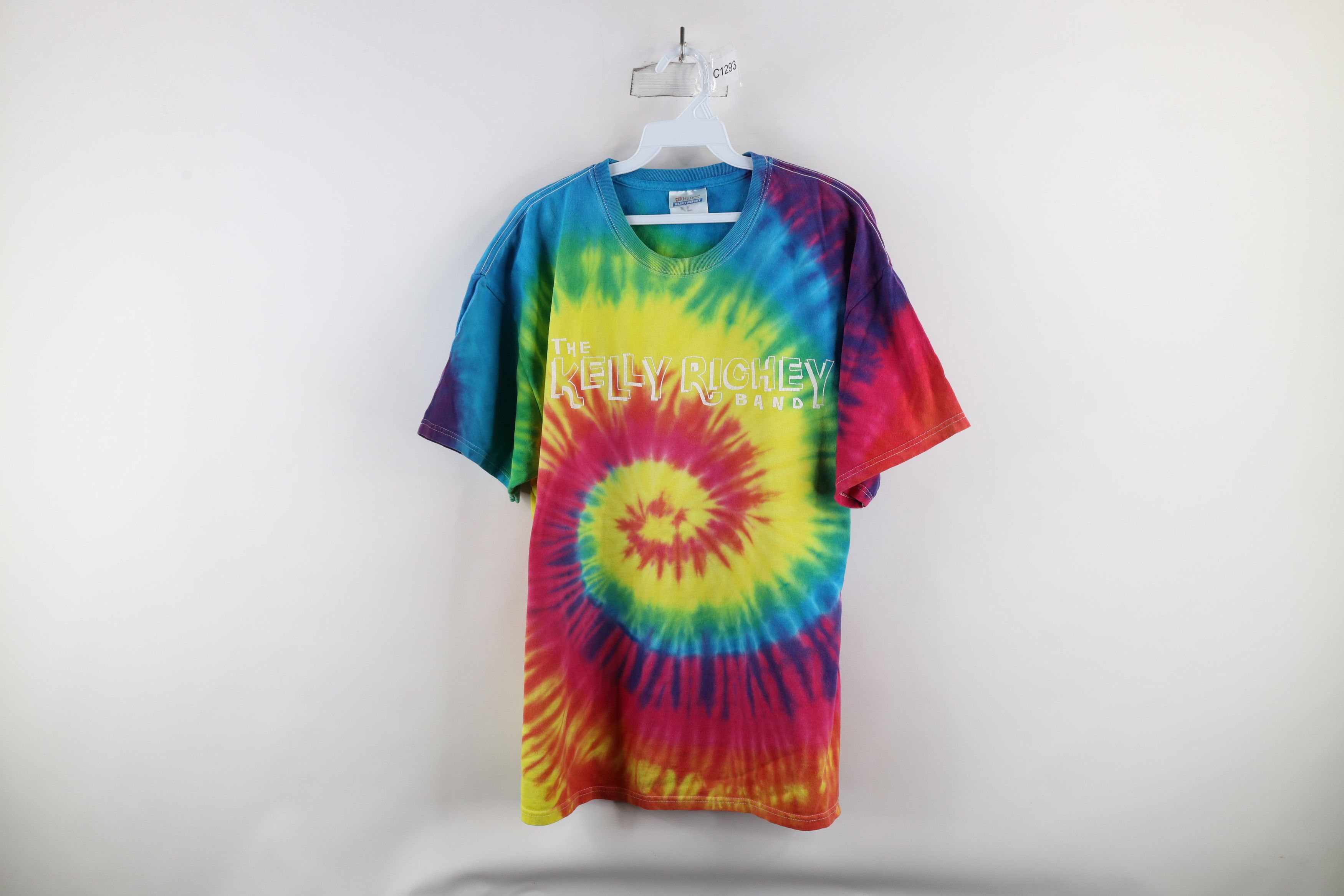 Vintage Vintage Rainbow Tie Dye The Kelly Richey Band T-Shirt Size US XL / EU 56 / 4 - 1 Thumbnail