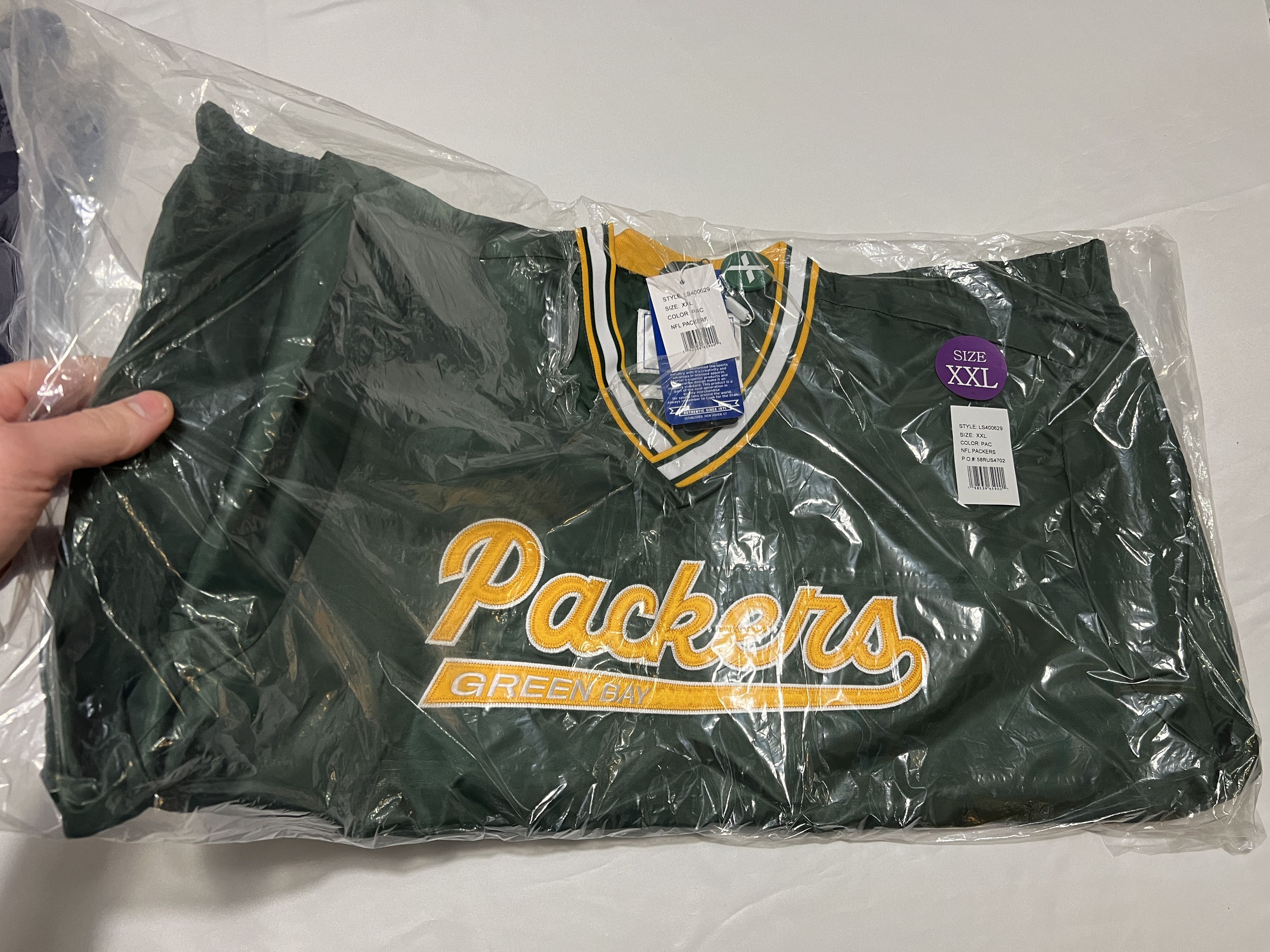 Drake OVO x NFL GREEN BAY PACKERS STARTER® TRAINER PULLOVER JACKET Size US XXL / EU 58 / 5 - 3 Thumbnail