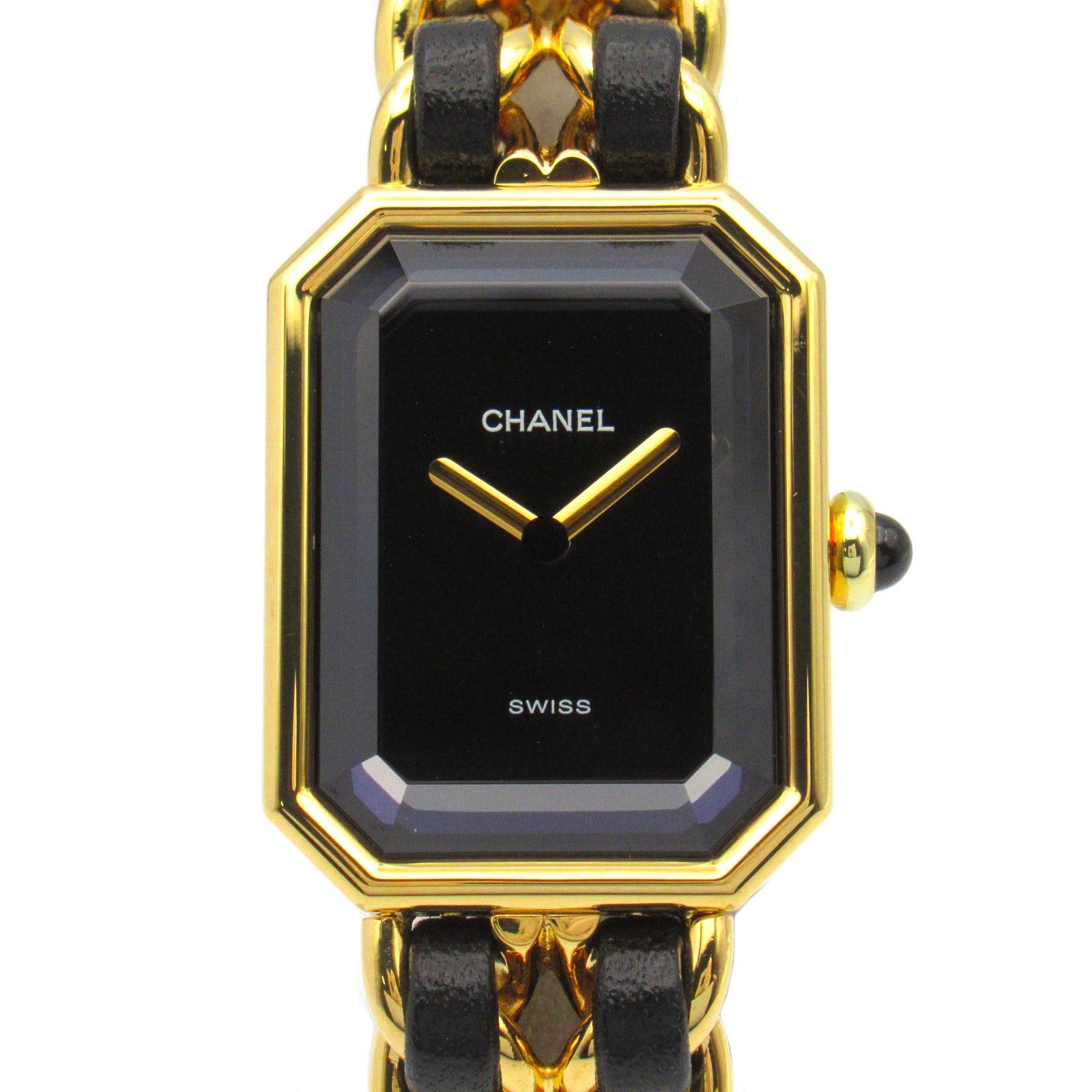 Chanel Chanel Premier S Women Watch Quartz Gp (Gold Plated) Leather Black Size ONE SIZE - 1 Thumbnail