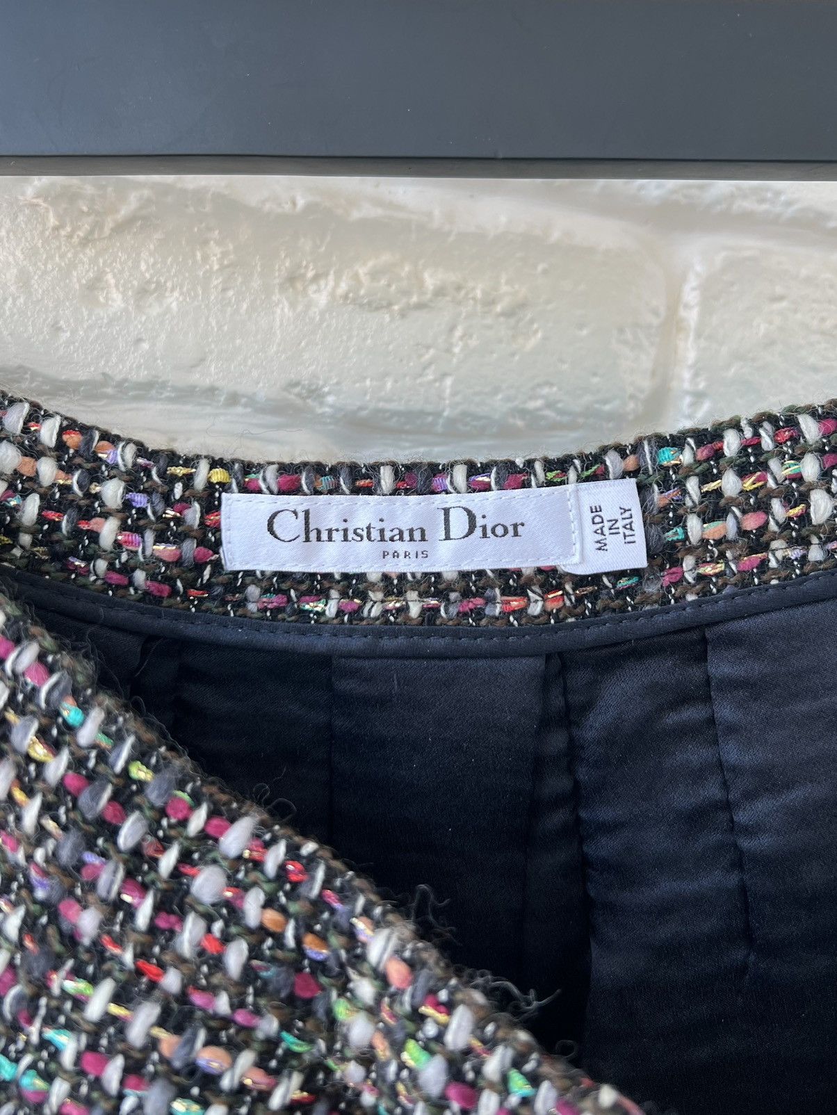 Dior Christian Dior Mixed Tweed Wool Skirt Size 27" / US 4 / IT 40 - 5 Thumbnail