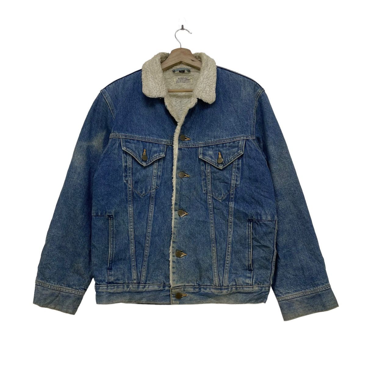 Japanese Brand × Vintage × Wrangler 💥Vintage BobSon Trucker Denim Jacket Size US M / EU 48-50 / 2 - 1 Thumbnail