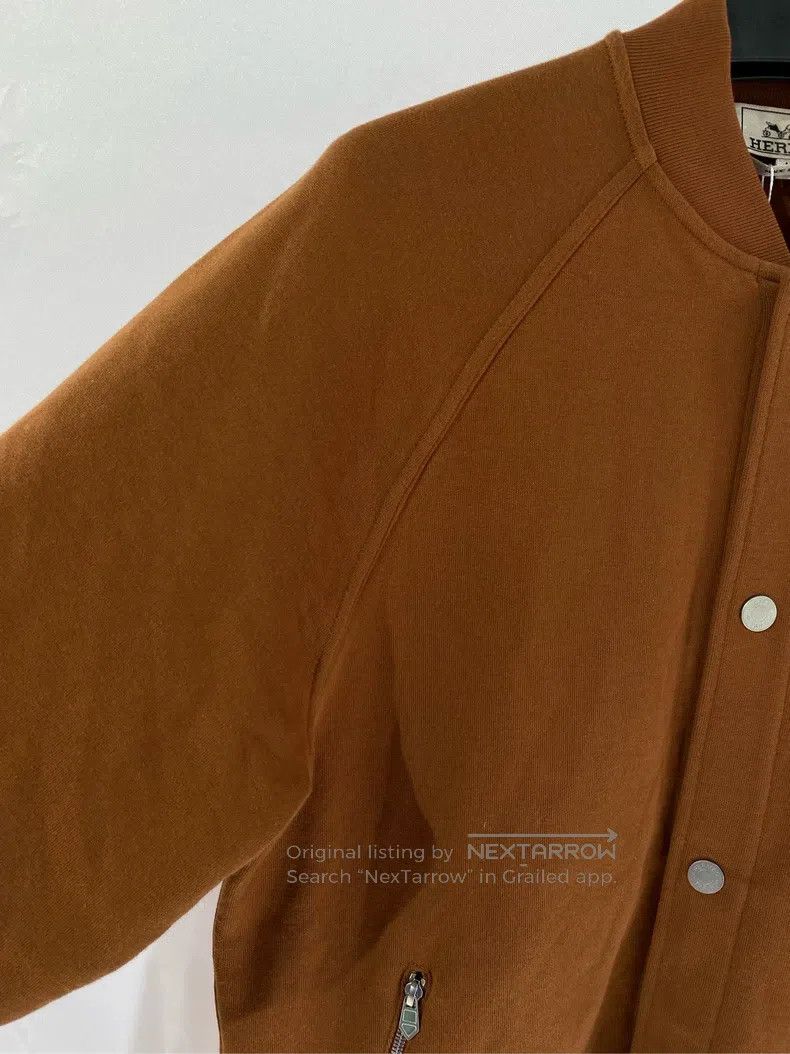 Hermes Hermes Autumn-winter men's brown baseball jacket Size US M / EU 48-50 / 2 - 3 Thumbnail