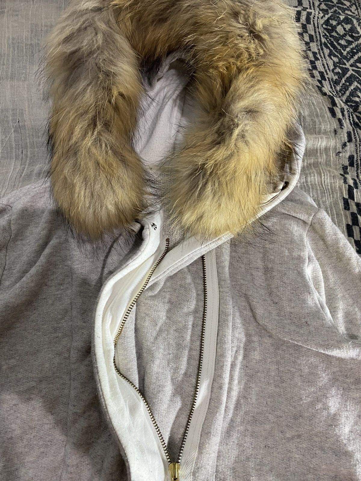 Le Grande Bleu (L.G.B.) Japanese unknwn faux Fur assymmetric punk hoodie Size US S / EU 44-46 / 1 - 4 Thumbnail