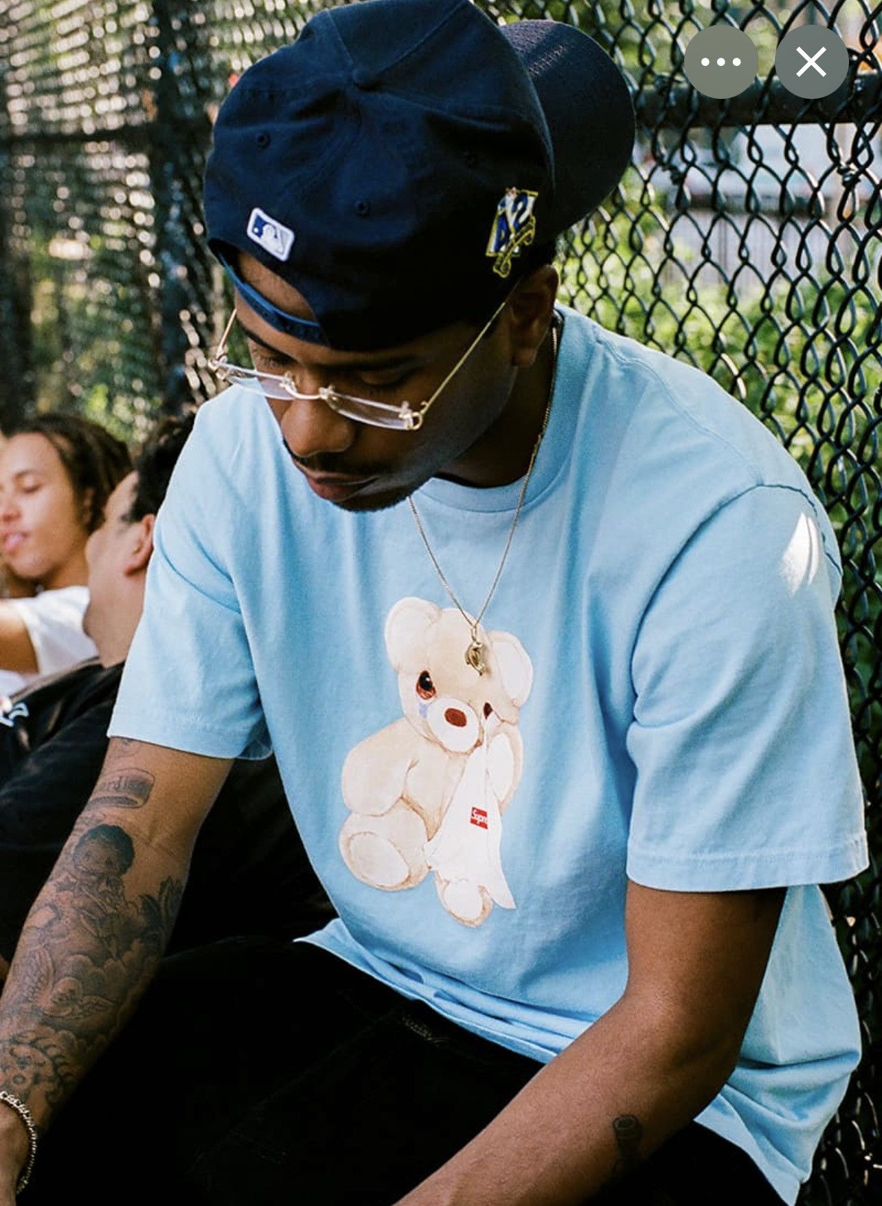 Supreme Supreme bear tee powder blue small Size US S / EU 44-46 / 1 - 7 Thumbnail