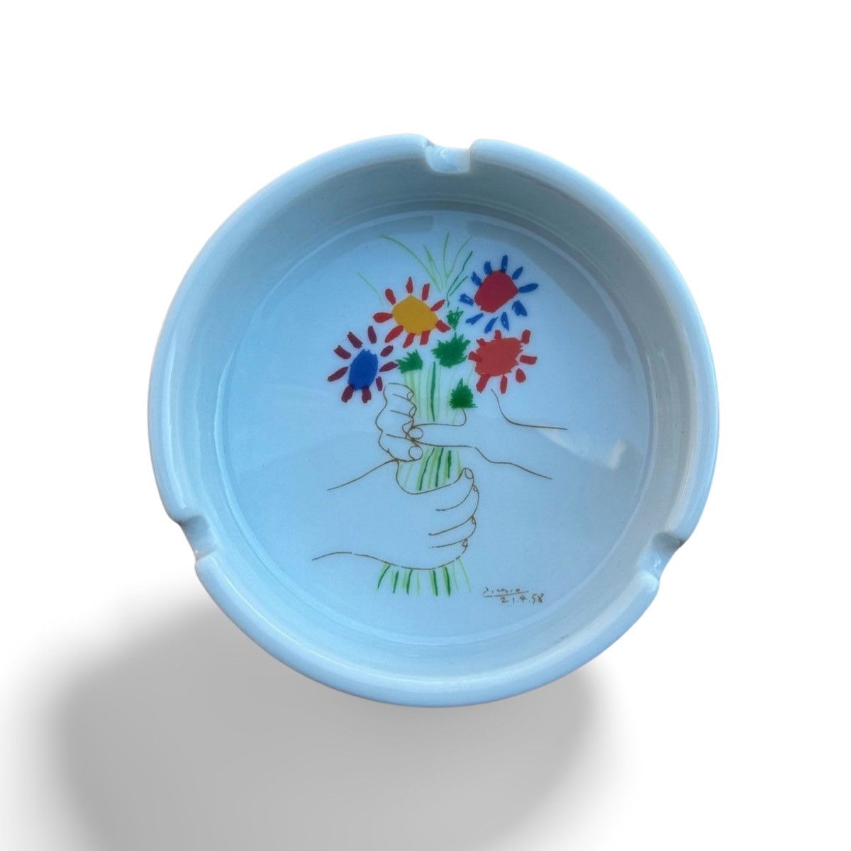 Vintage Vintage Picasso Flowers Ash Tray Size ONE SIZE - 1 Thumbnail