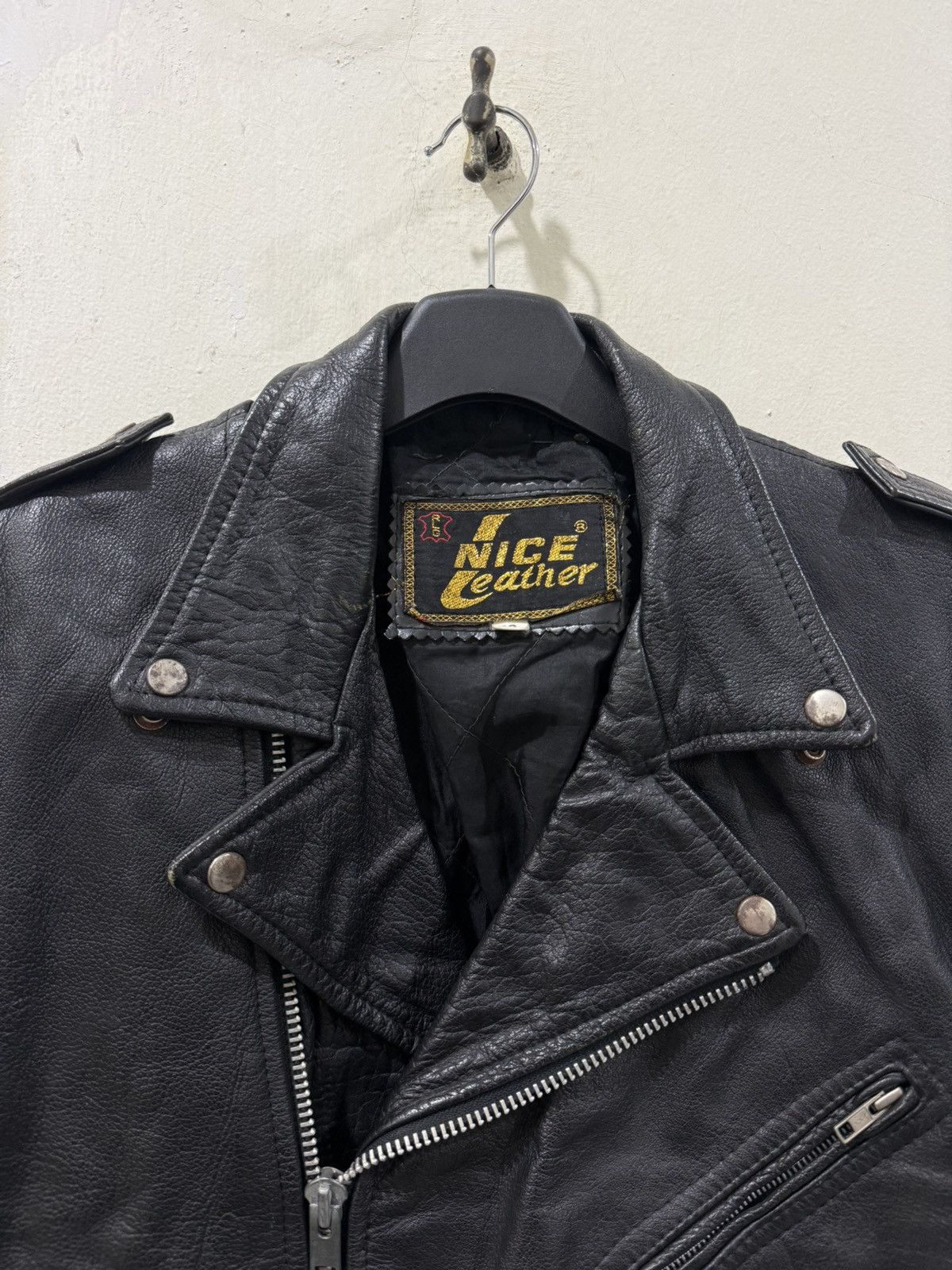 Other VTG Nice Leather Like Schott Perfecto Jacket Size US XS / EU 42 / 0 - 3 Thumbnail