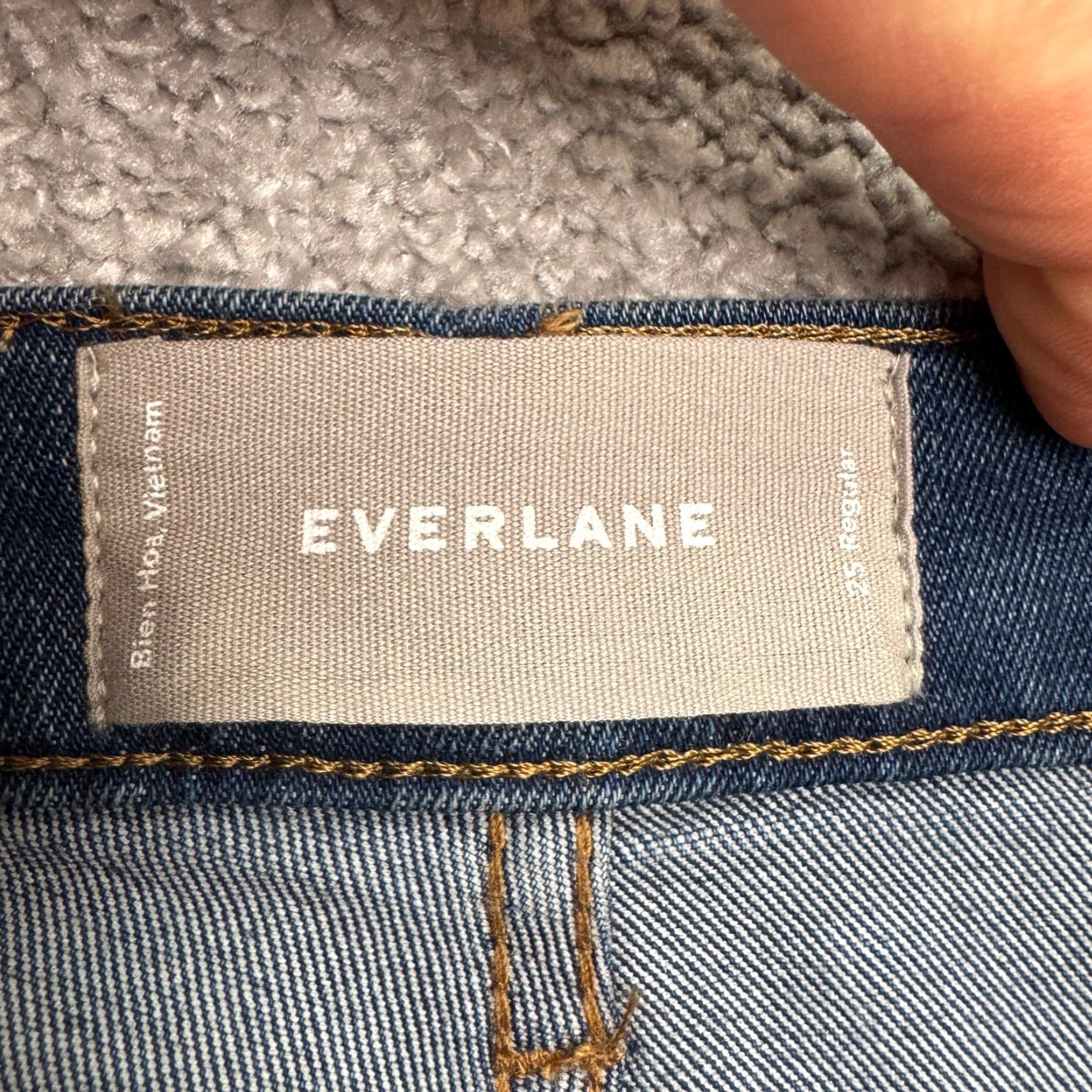 Everlane Everlane High Rise Skinny Denim Jeans Womens 25 Blue Dark Wash Casual Stretch Jeans Size 42" / US 20 - 7 Thumbnail