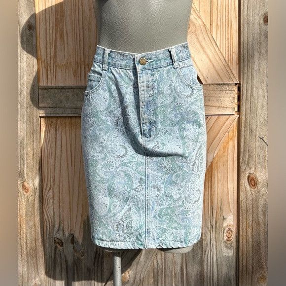 Guess Vintage Retro 80s Guess Georges Marciano Paisley Mini Skirt Size 30" / US 8 / IT 44 - 1 Thumbnail
