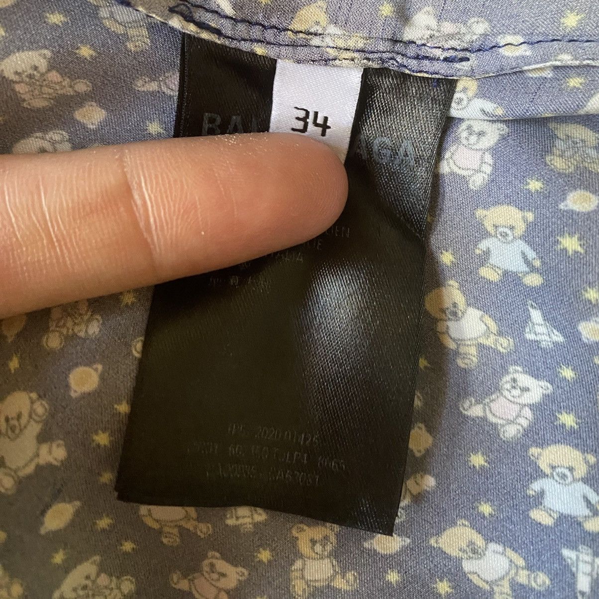 Balenciaga Balenciaga Silk Teddy Bear Pajama Shirt Size XS / US 0-2 / IT 36-38 - 6 Thumbnail
