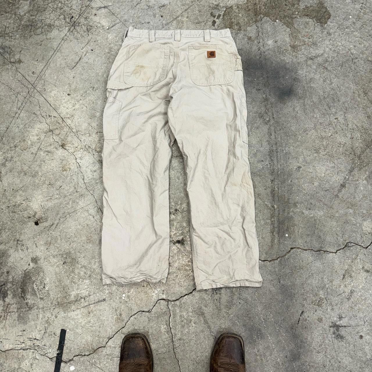 Carhartt Carhartt Men's Cream and Tan Jeans Size US 34 / EU 50 - 2 Thumbnail