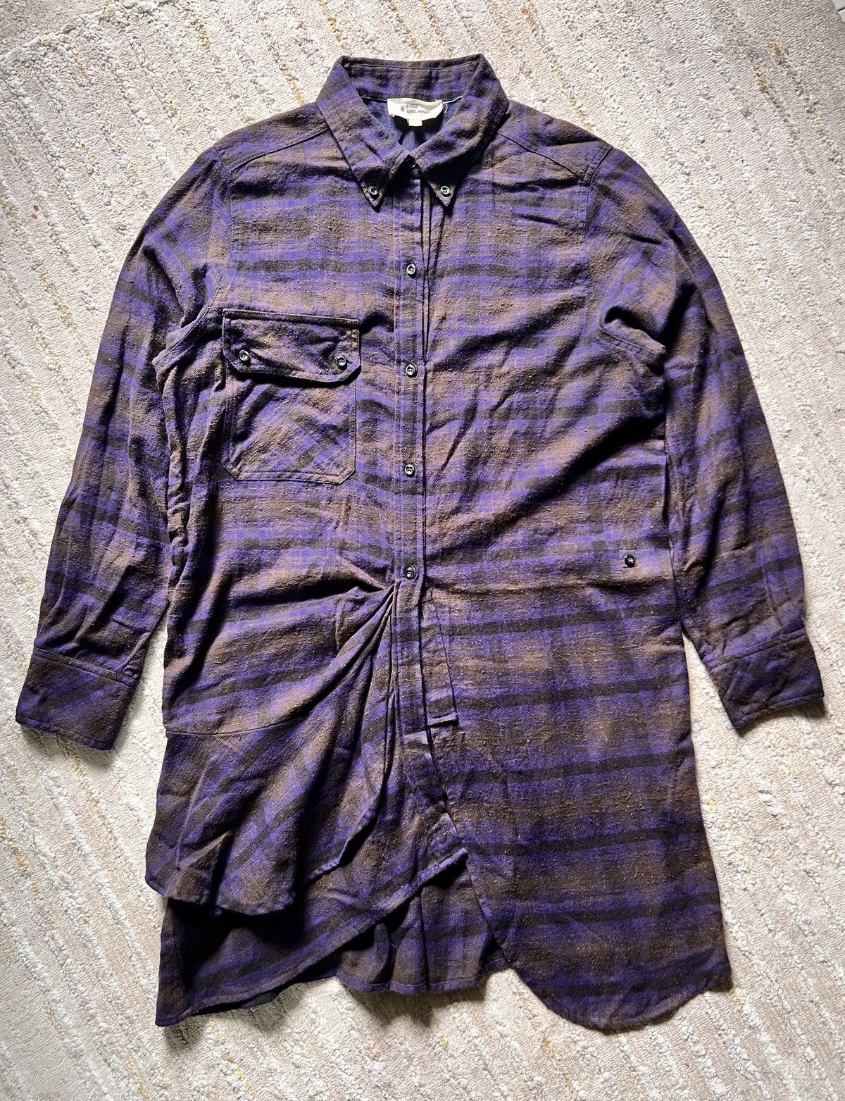 Isabel Marant × Isabel Marant Etoile Isabel Marant Etoile Checked Cotton Long Dress Shirt Size S / US 4 / IT 40 - 11 Thumbnail