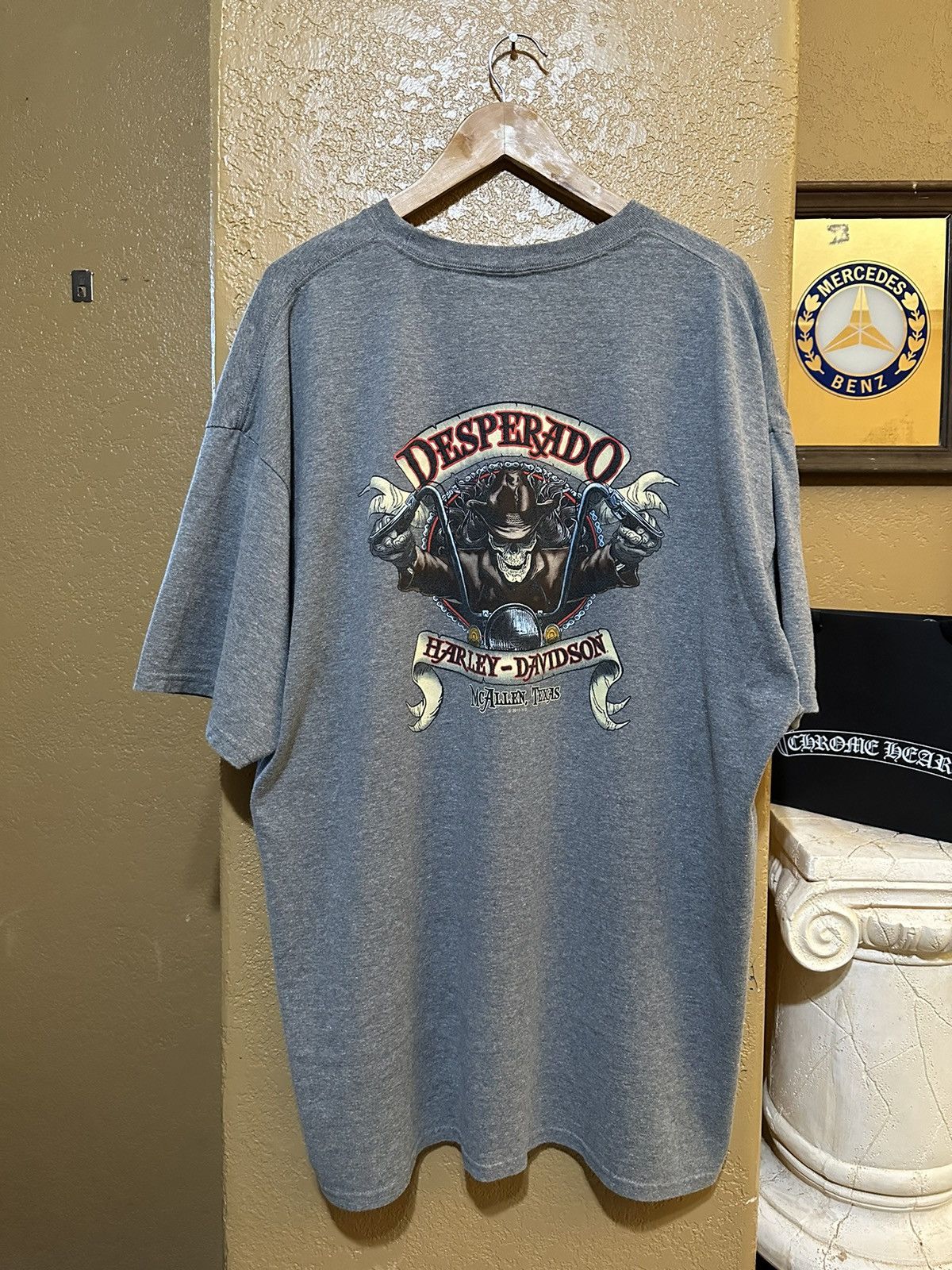 4GSELLER 📌 crazy Harley Davidson Desperado Ghost Rider Tee 3XL Size US XXL / EU 58 / 5 - 2 Thumbnail