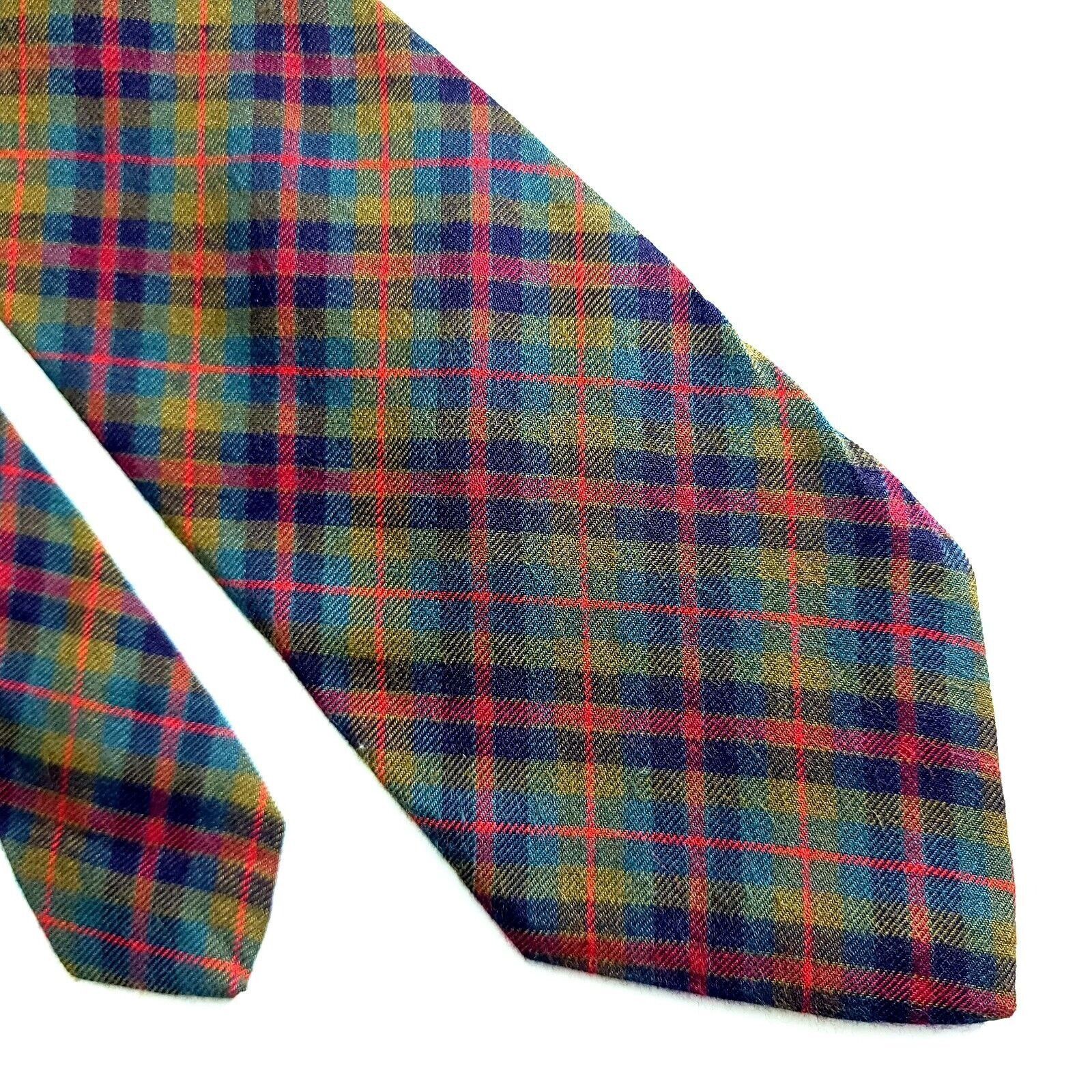Gap Gap Rayon Wool Plaid Green Blue Red Yellow Rayon Wool Mad In Size ONE SIZE - 1 Thumbnail