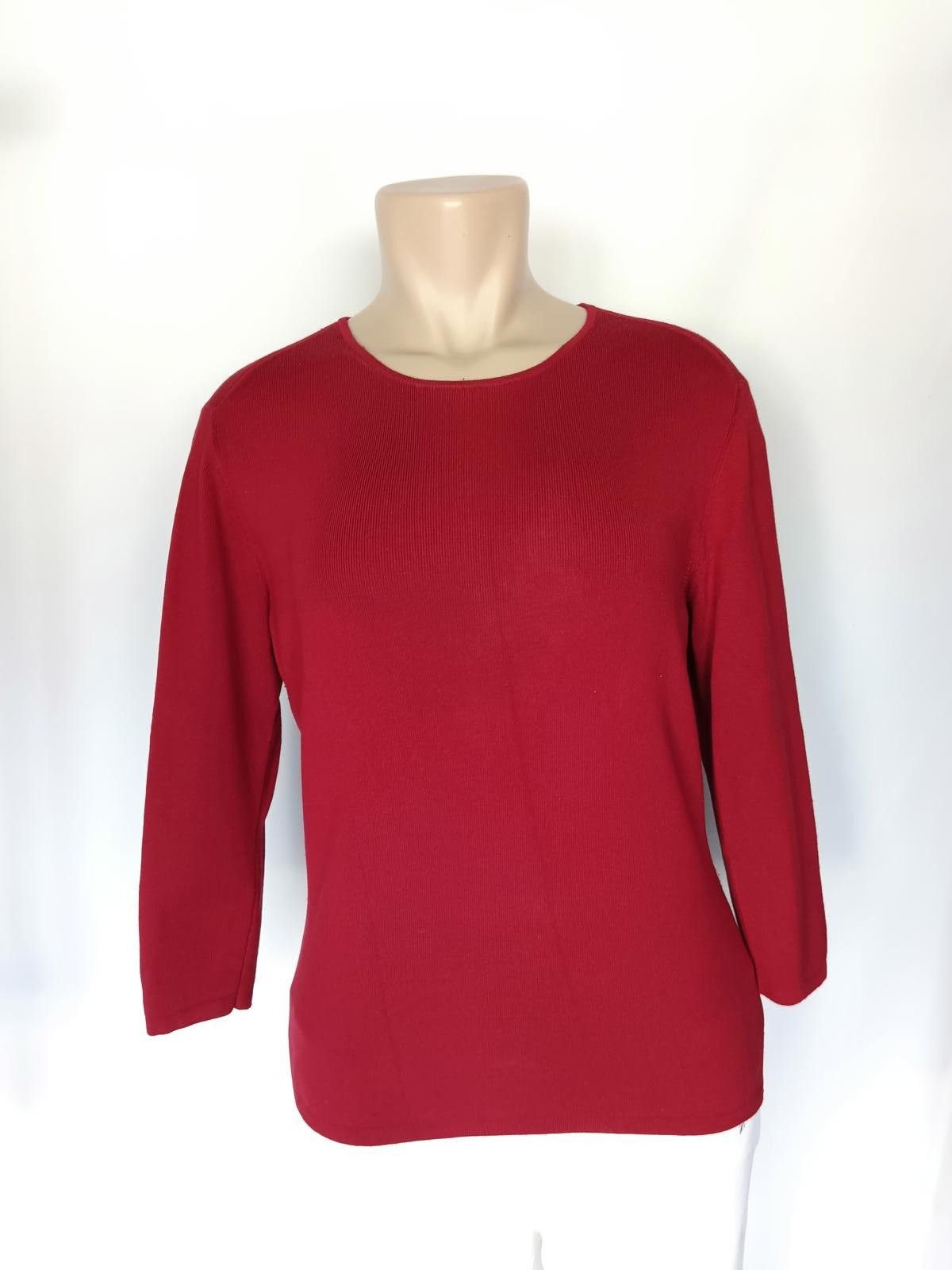 Designer Valeria Women's Red Long sweater Top Size M / US 6-8 / IT 42-44 - 1 Thumbnail
