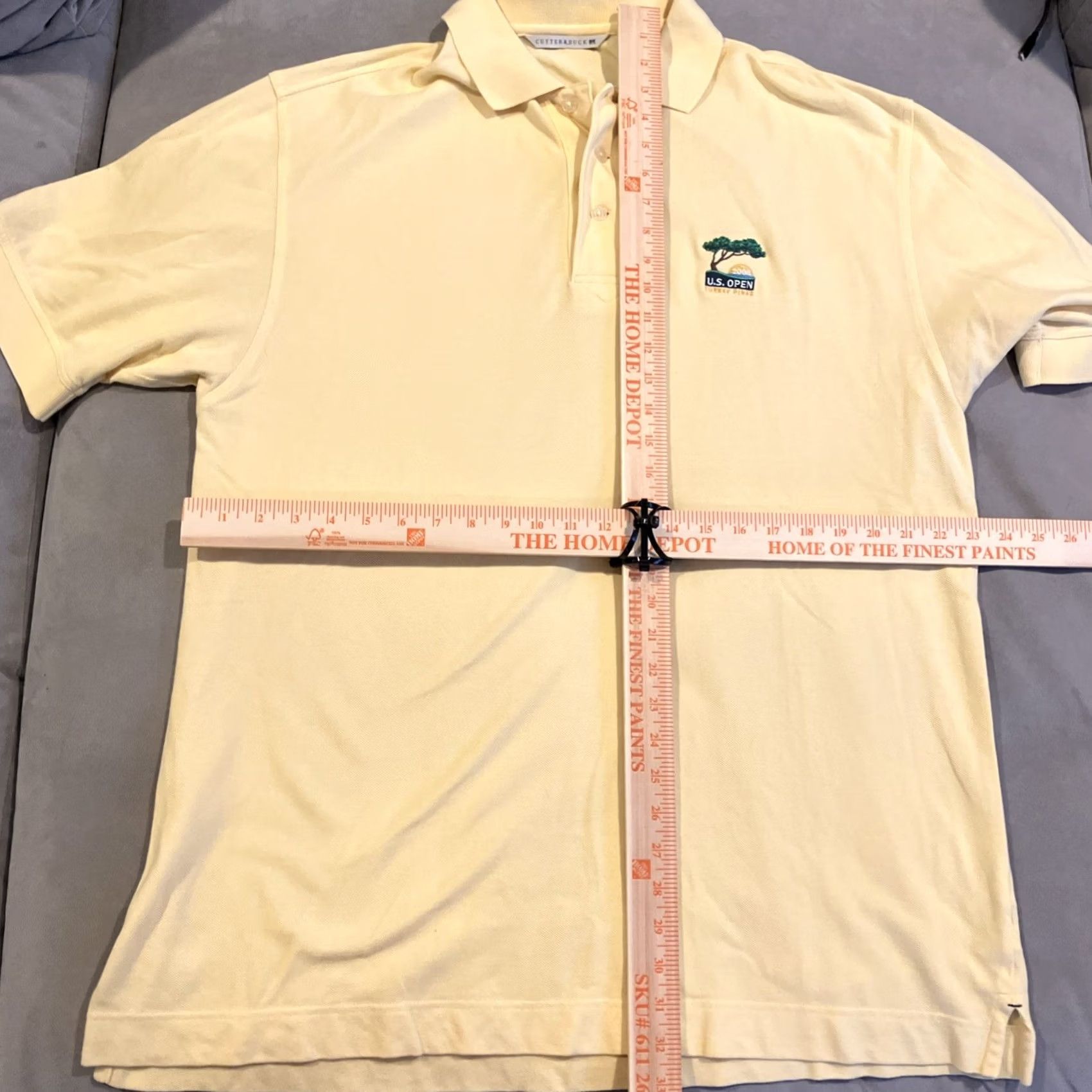 Cutter & Buck VINTAGE Cutter & Buck Golf Polo XL Mens Yellow 2005 US OPEN Torrey Pines Size US XL / EU 56 / 4 - 4 Thumbnail