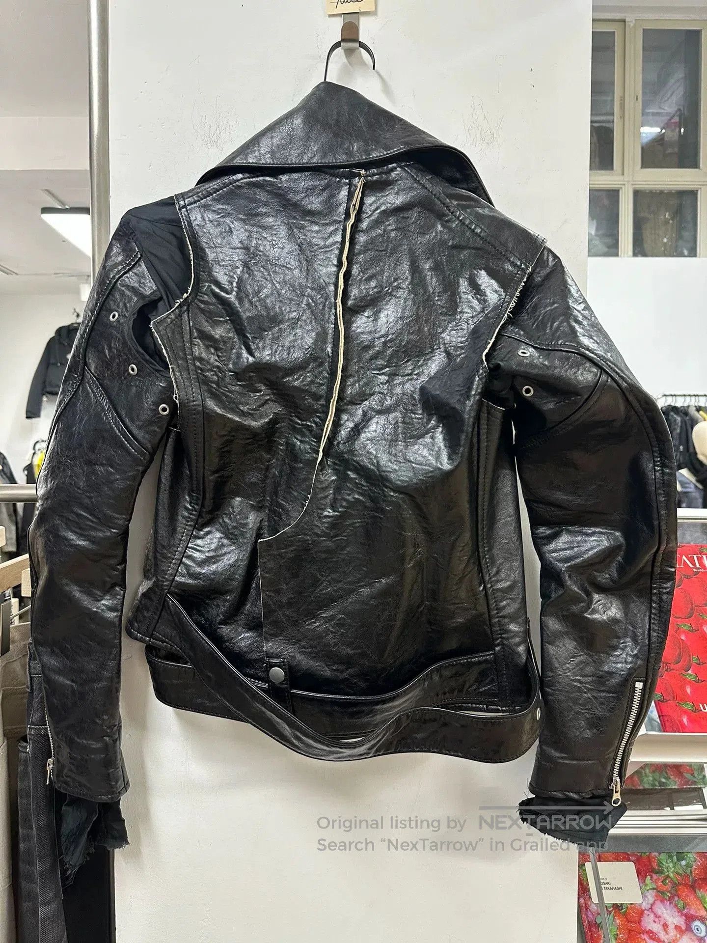 Junya Watanabe Junya Watanabe Deconstructed Black Leather Jacket. Size XS / US 0-2 / IT 36-38 - 5 Thumbnail