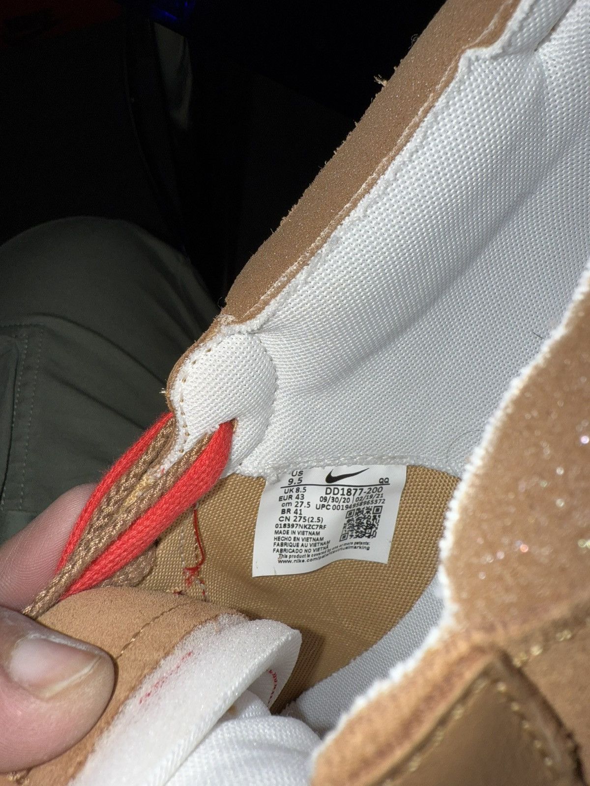 Nike × Sacai Nike X Sacai Blazer Low British Tan 9.5 DD1877-200 Size US 9.5 / EU 42-43 - 8 Thumbnail