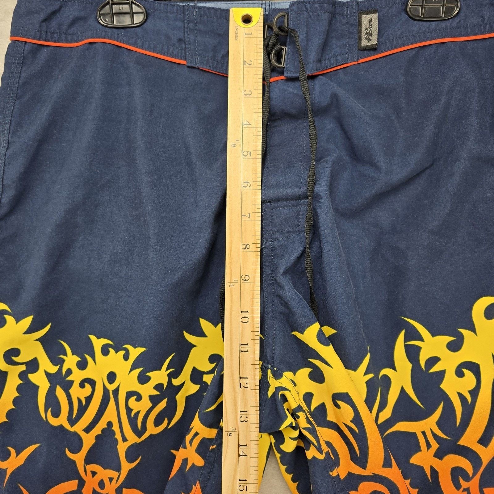 No Fear No Fear Board Shorts Mens 34 Tribal Flames Swim Vtg Y2K Surf Size US 34 / EU 50 - 10 Thumbnail