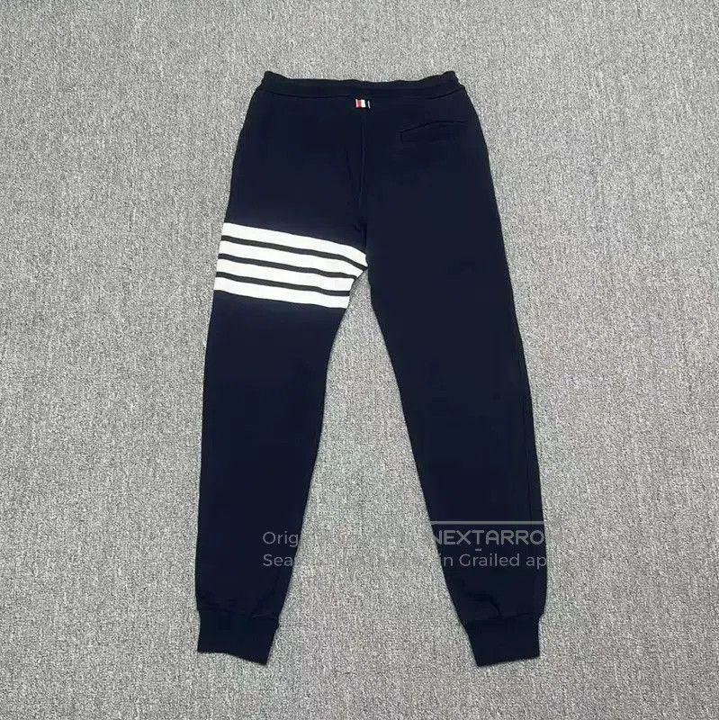 Thom Browne Thom Browne Navy Cotton Casual Trousers . Size US 28 / EU 44 - 2 Thumbnail